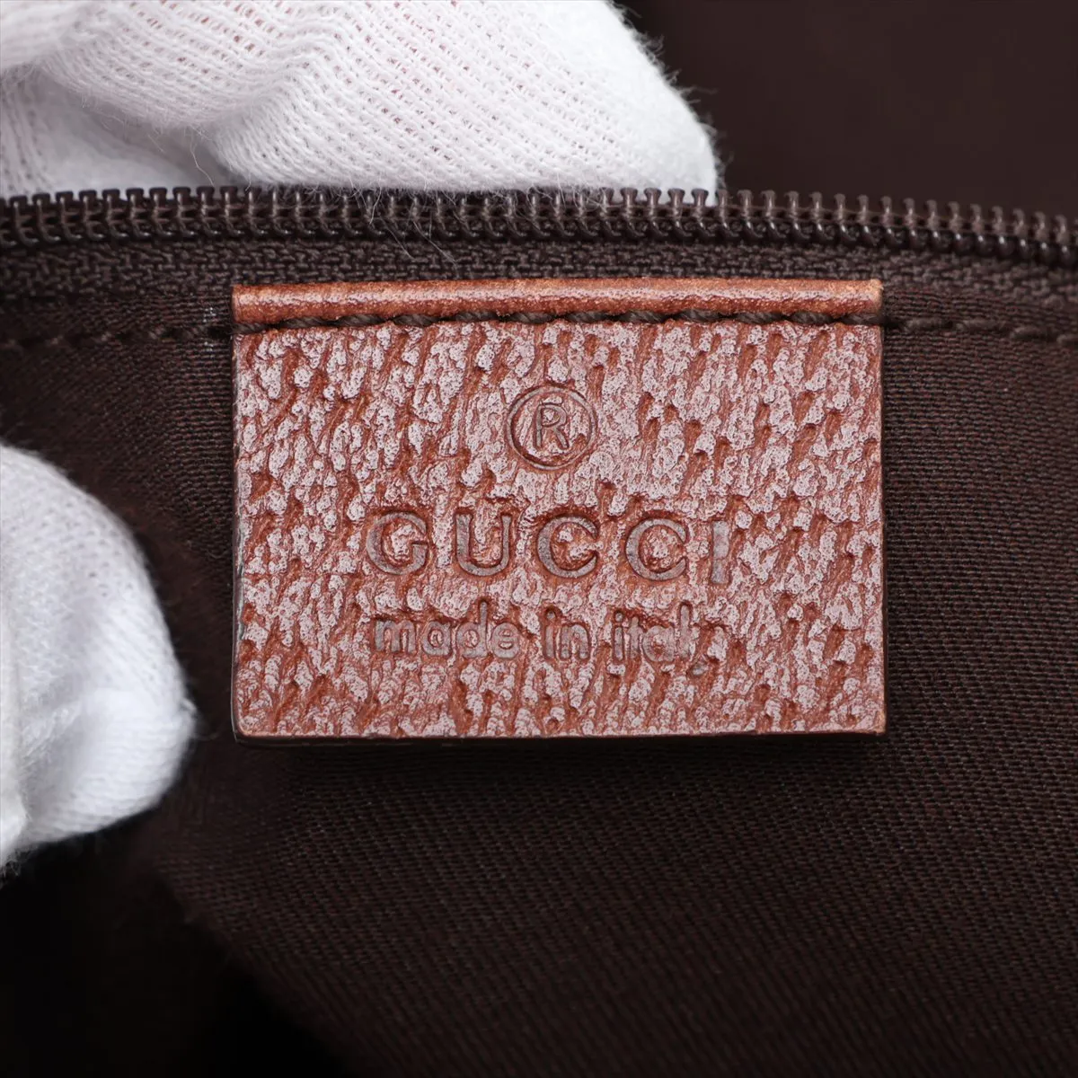 Abbey 130736 Denim x Leather Shoulder Bag Blue x Brown — view 9
