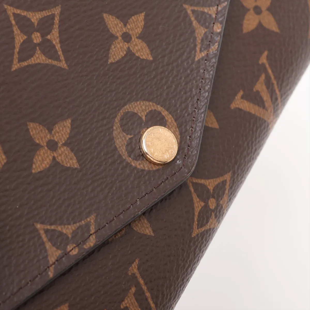 Monogram Portefeuille Sarah M62234 SN3109 Fuchsia Long Wallet with Initials — view 12
