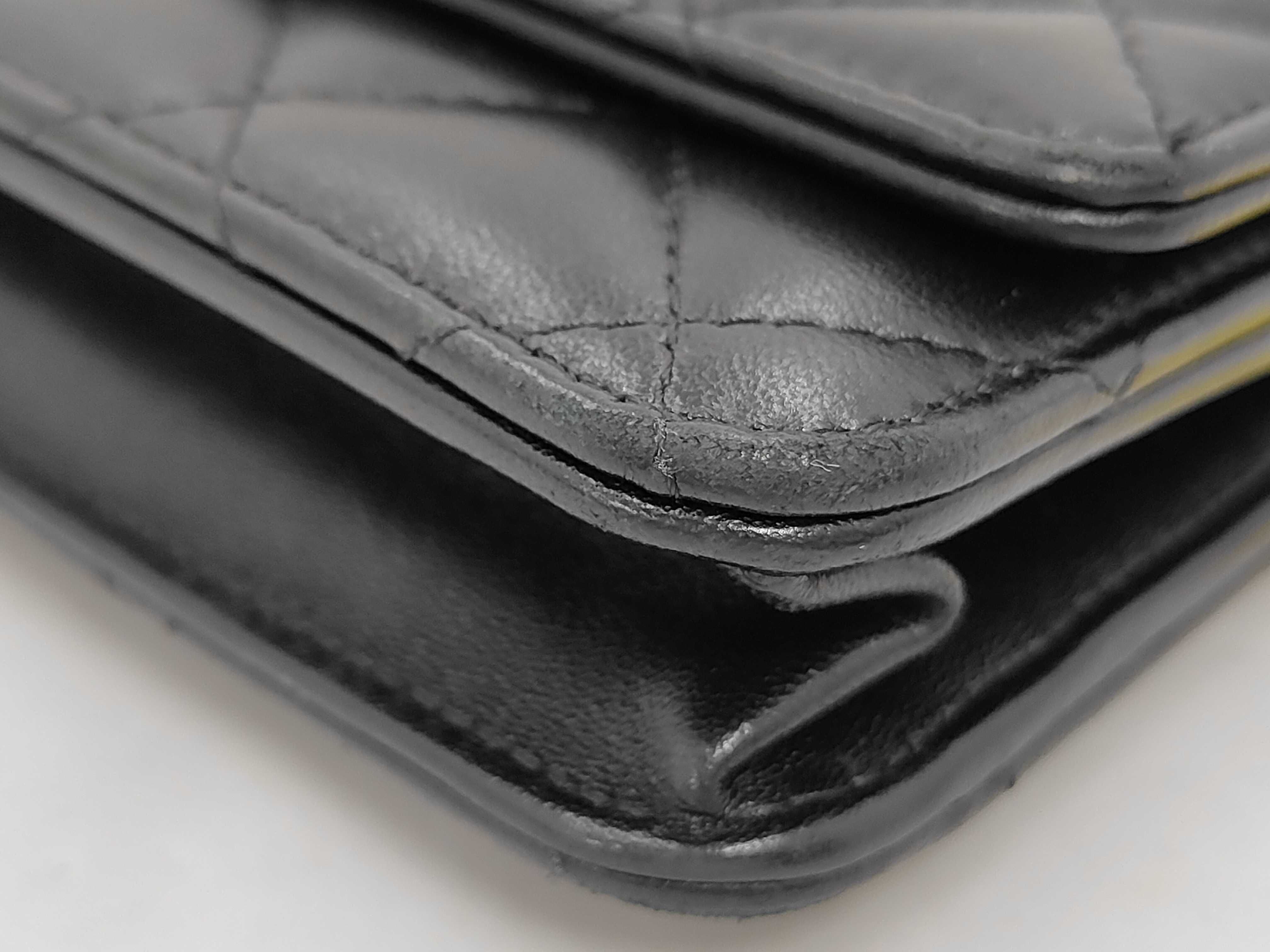 Lambskin Matelassé Chain Wallet Shoulder Bag — view 6