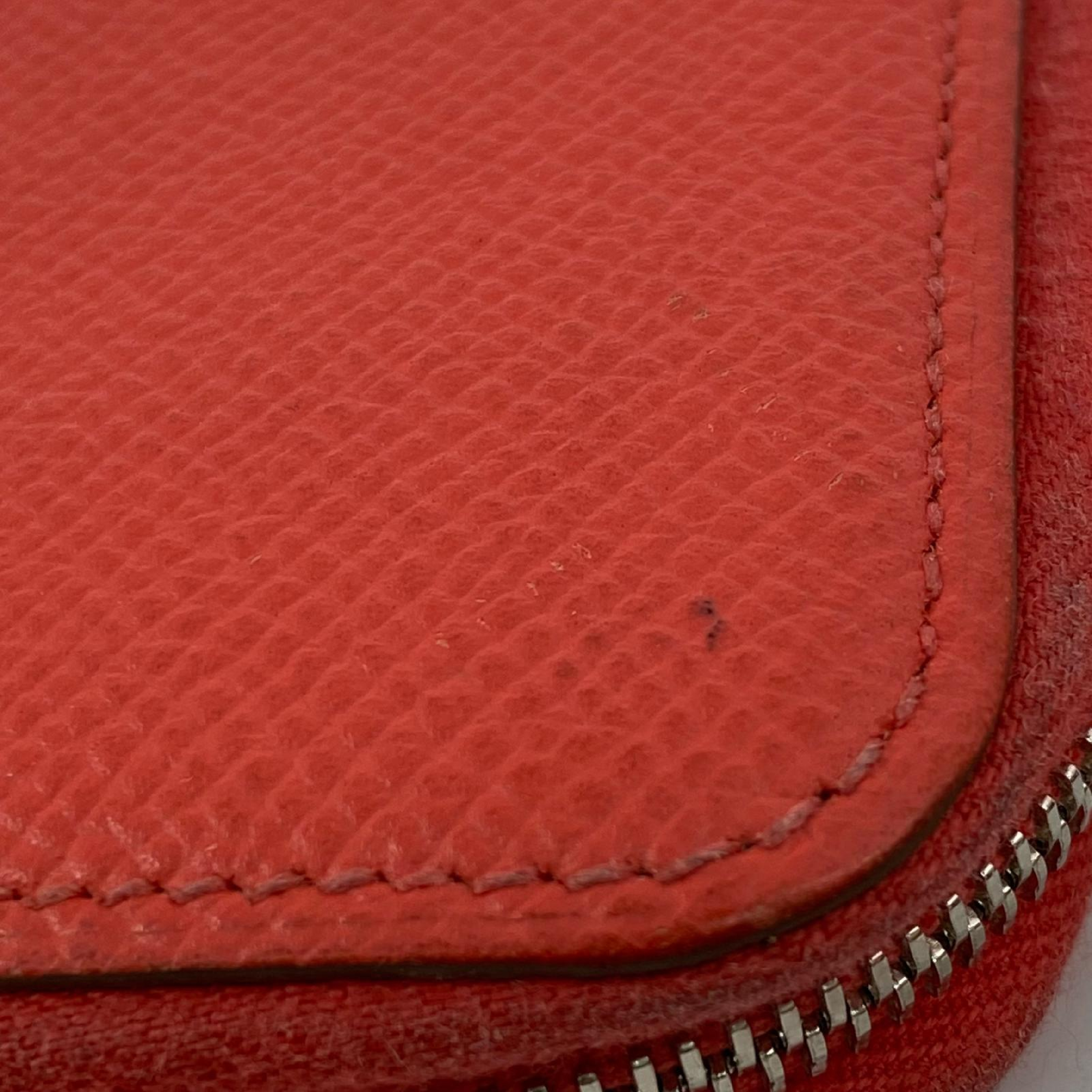 【*Shipped from: Hong Kong*】HERMES ( ) Pink Epsom Silk In Compact Stamp Q Bi-fold Wallet Billfold — view 10