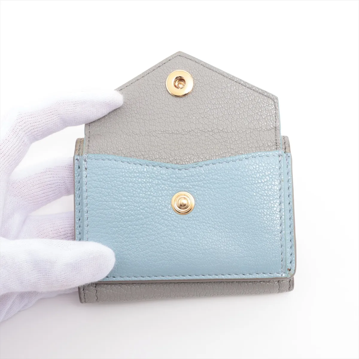 Madras Fiocco 5MH021 Leather Compact Wallet Gray — view 3