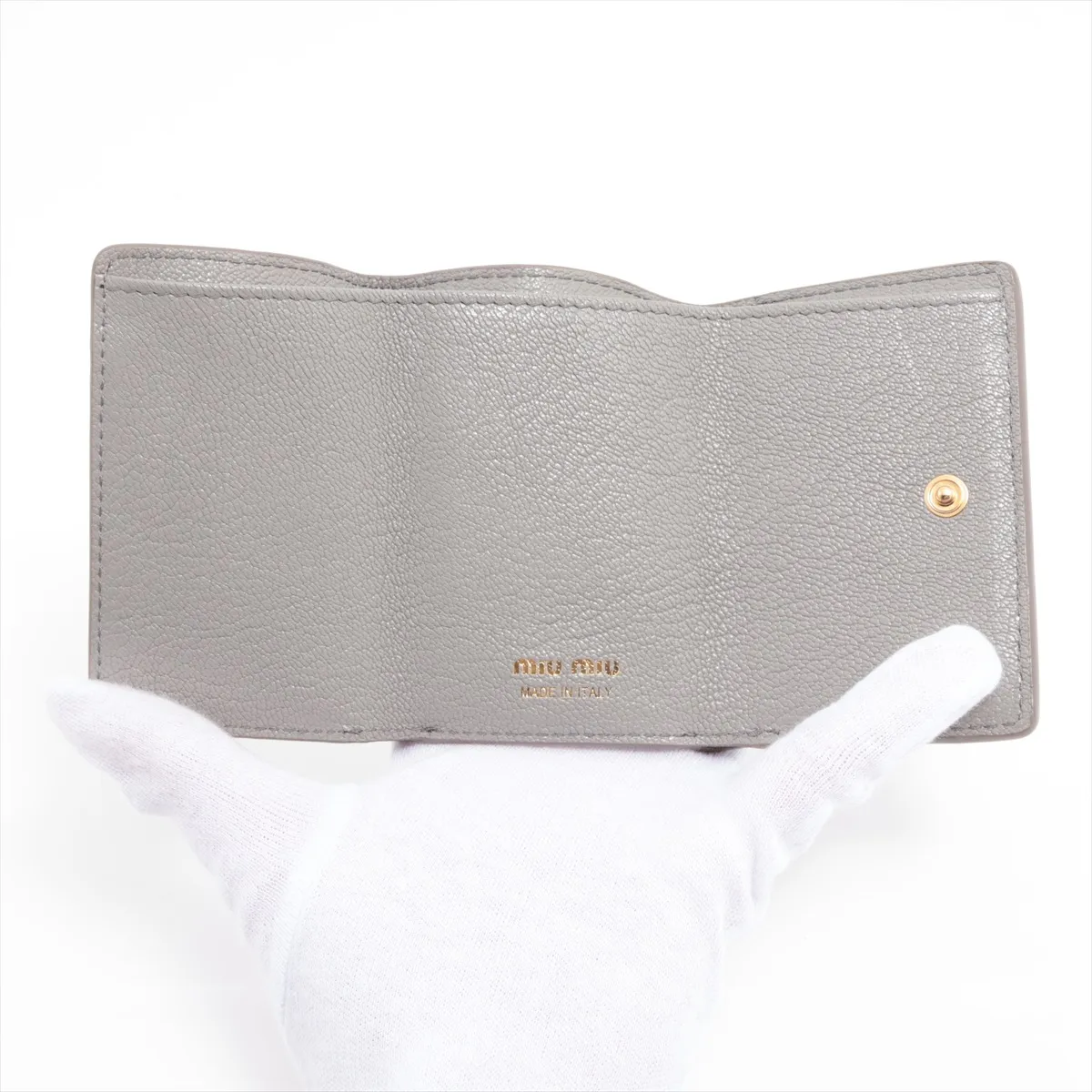 Madras Fiocco 5MH021 Leather Compact Wallet Gray — view 4