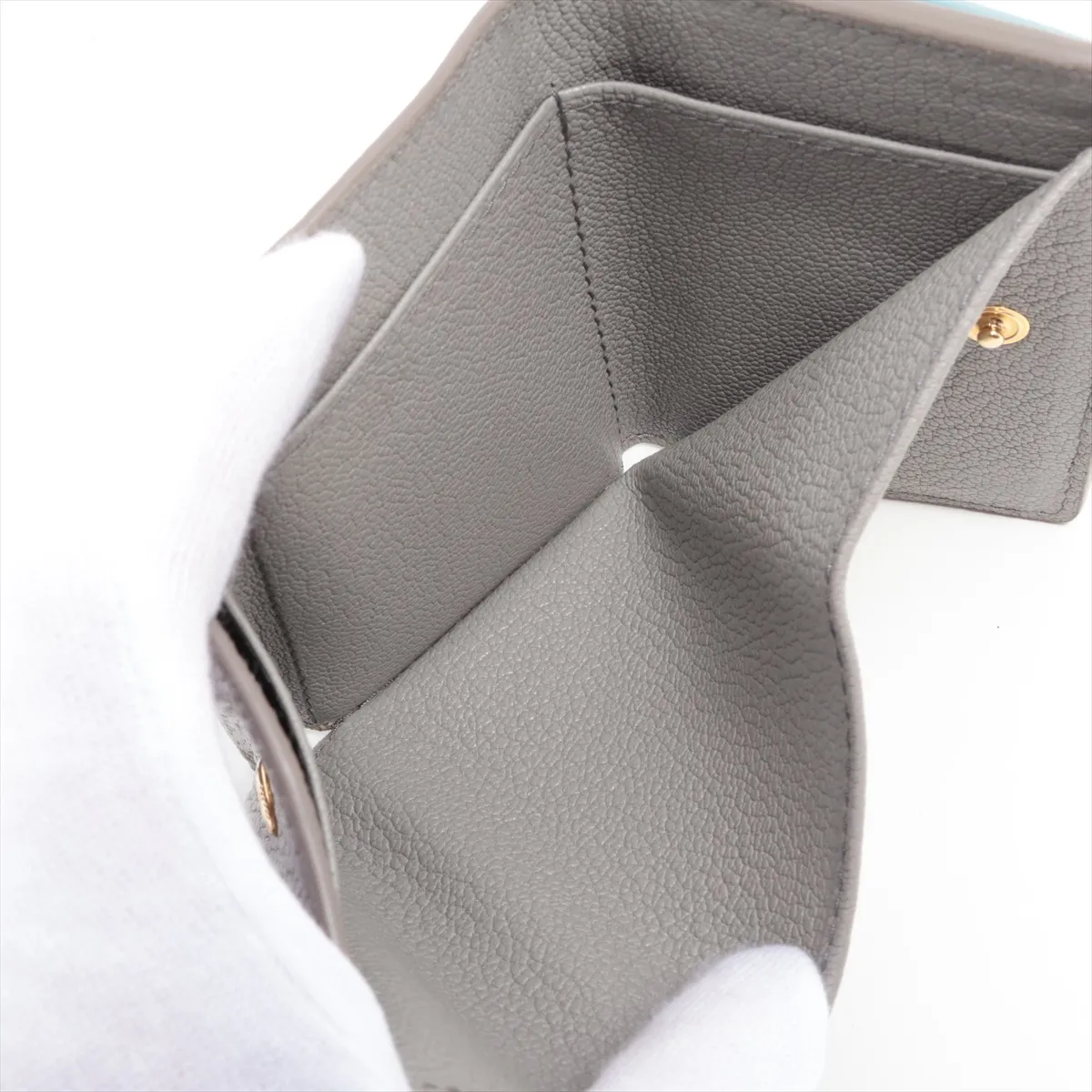 Madras Fiocco 5MH021 Leather Compact Wallet Gray — view 5
