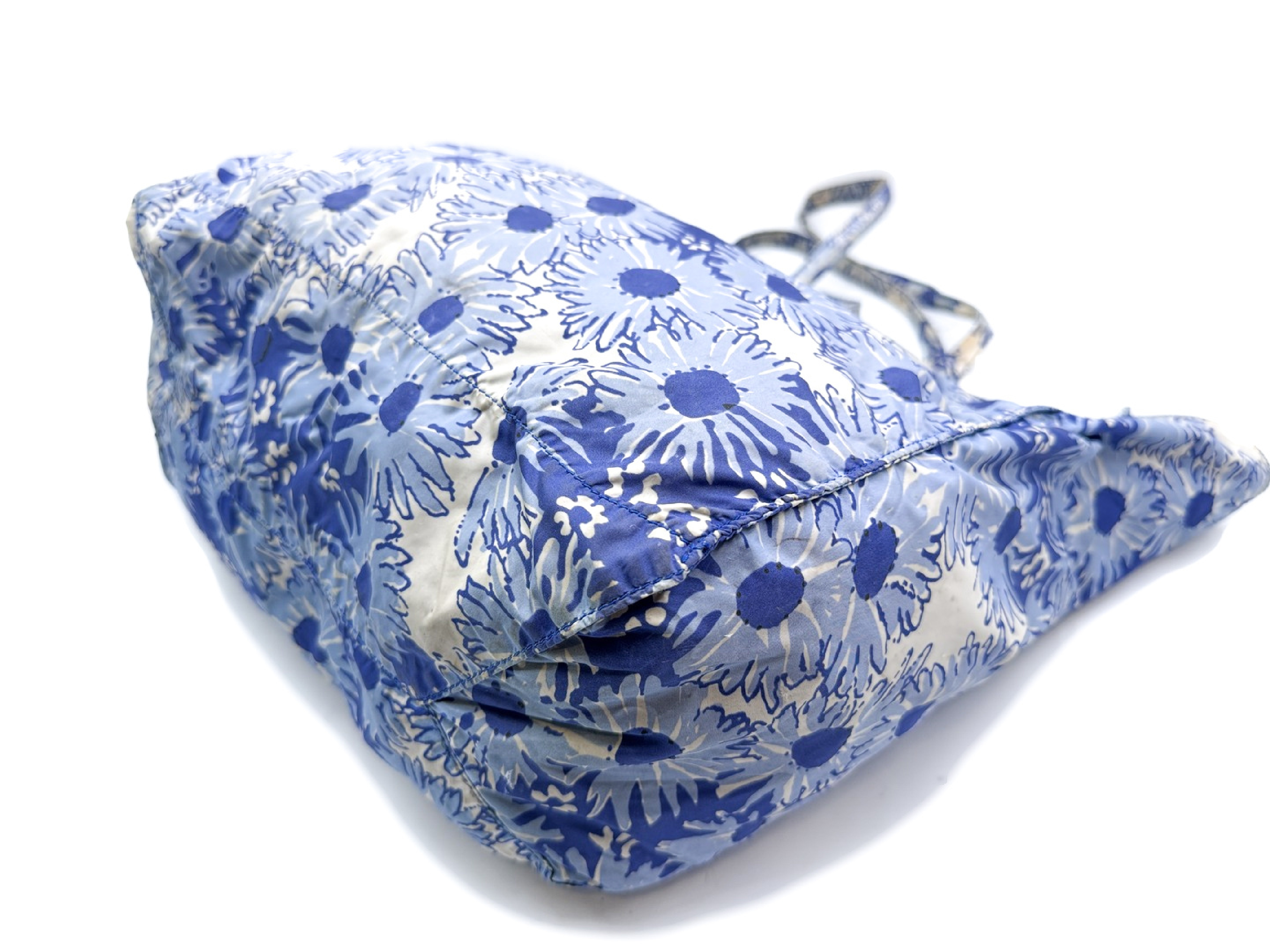 floral print triangular plate nylon tote bag — view 6