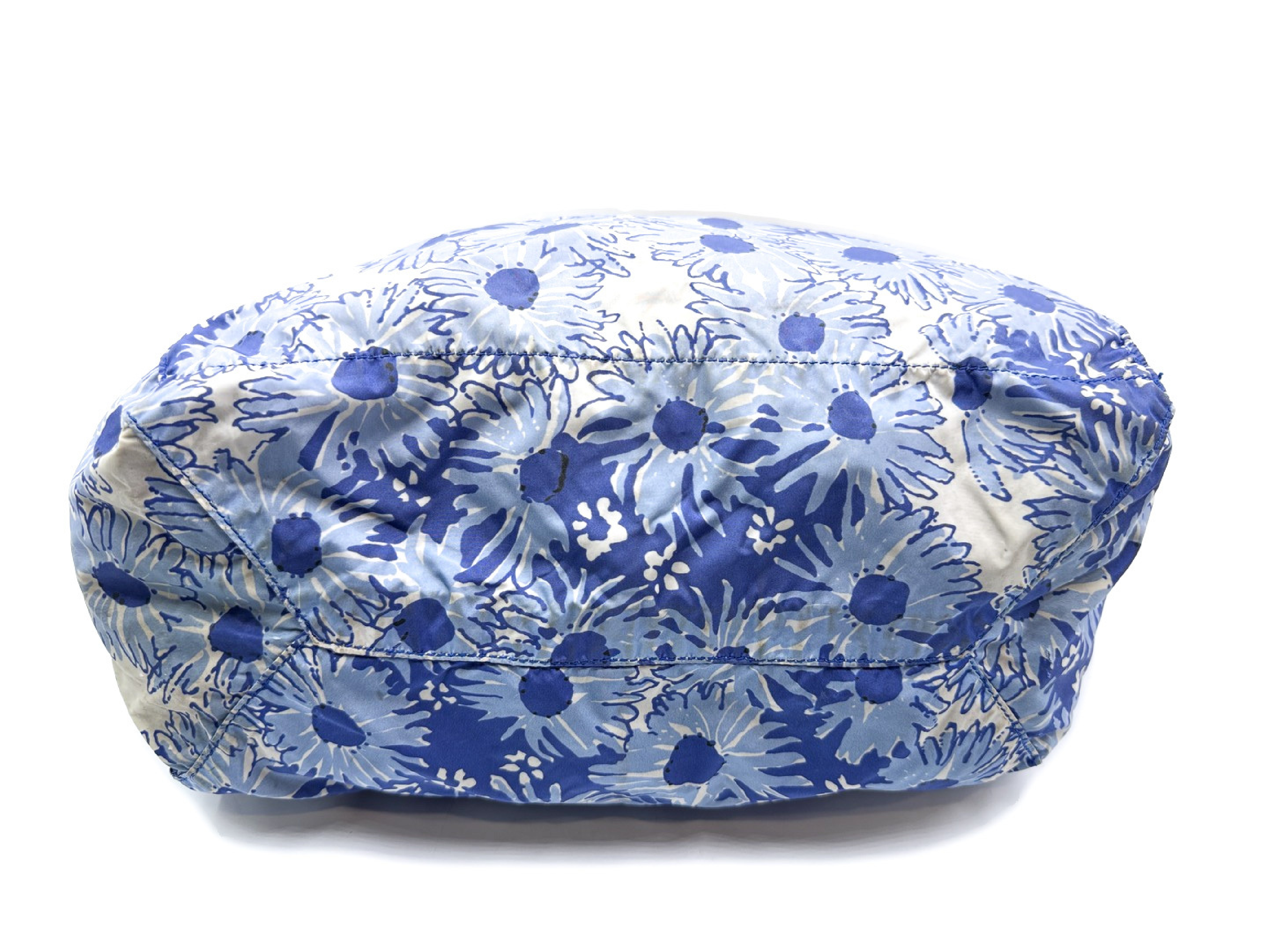 floral print triangular plate nylon tote bag — view 7