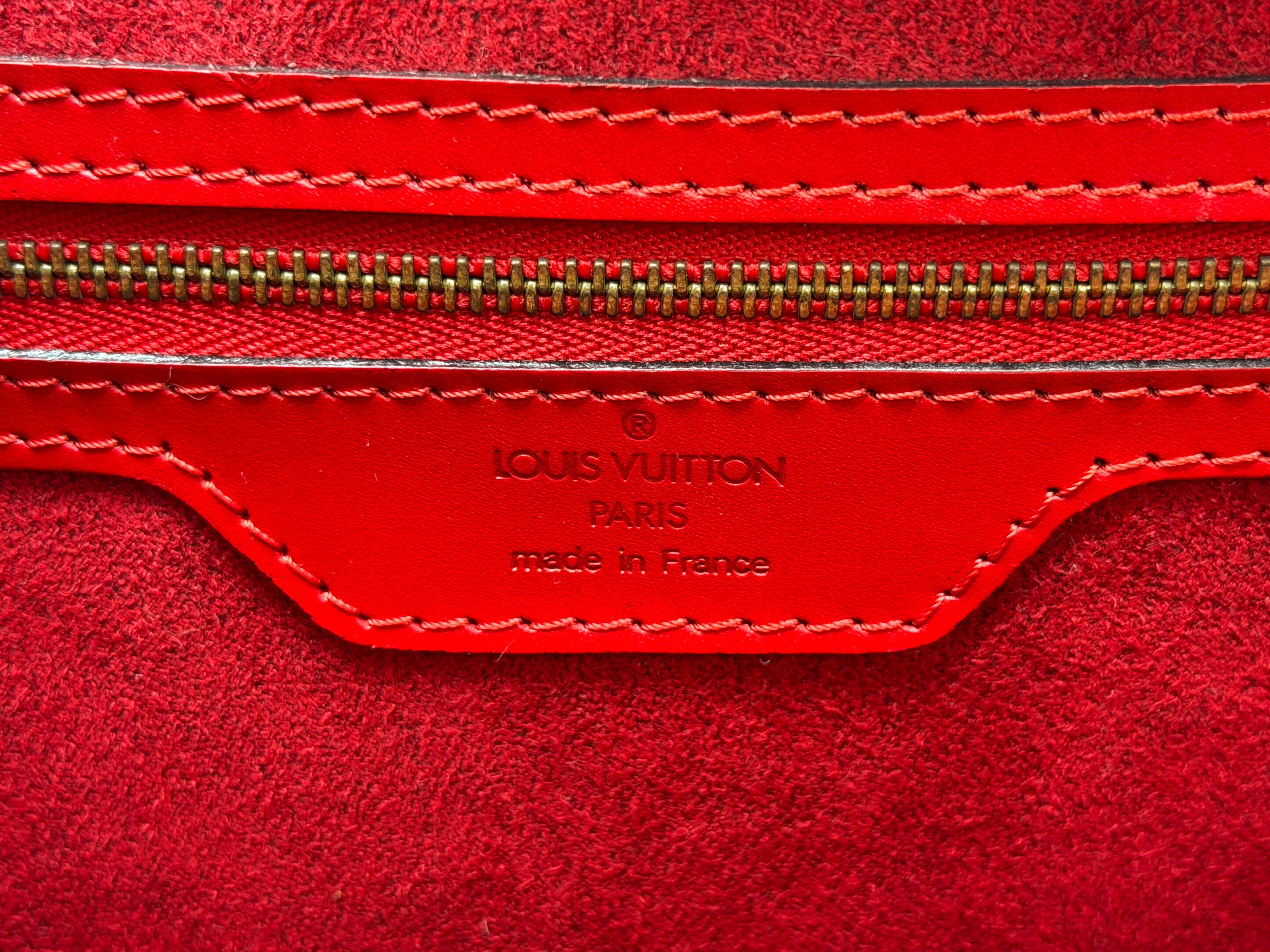 Epi M52267 Saint Jacques Shopping Castilian Red Tote Bag — view 13