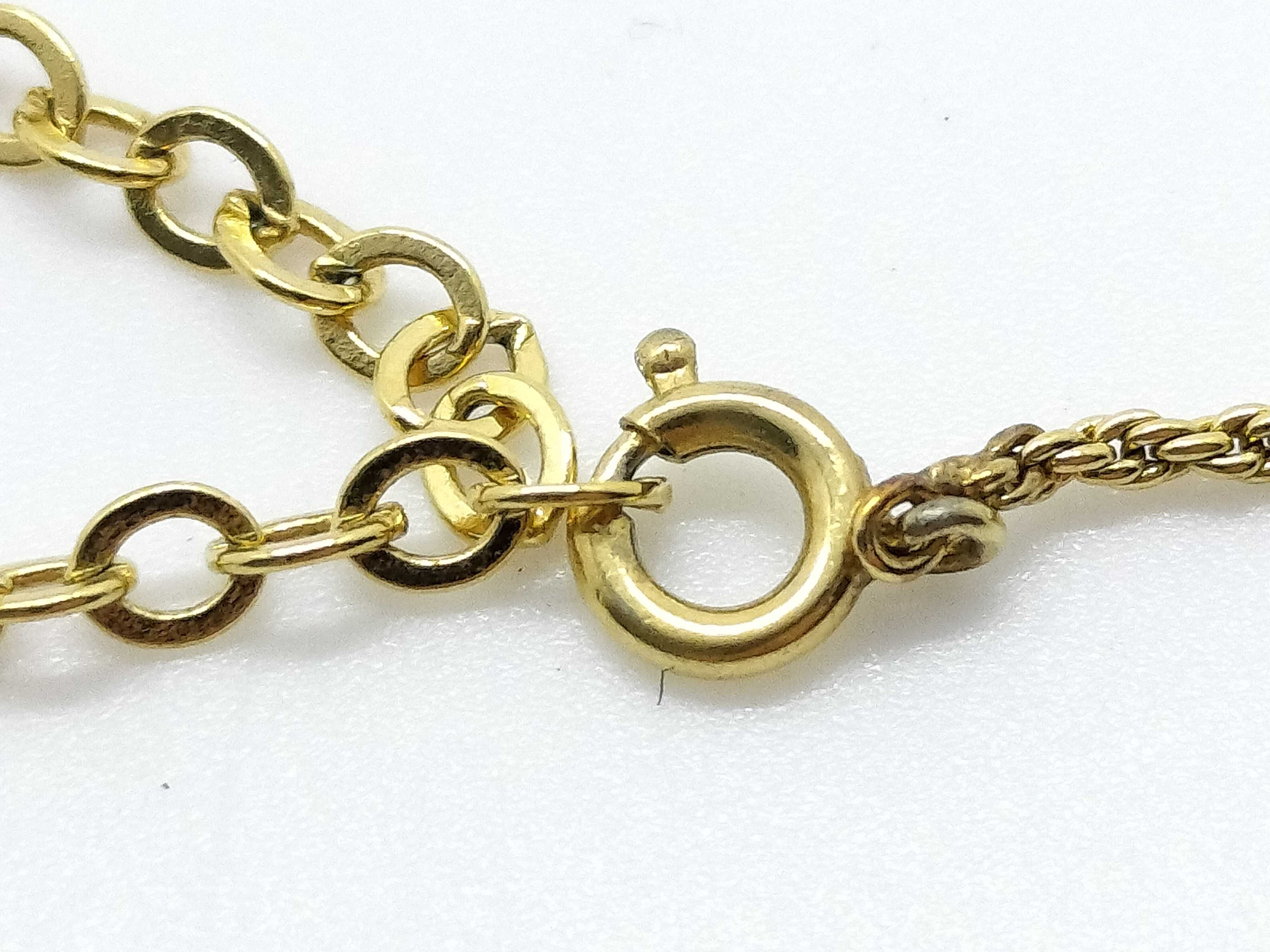 Logo Heart Rhinestone Necklace — view 4