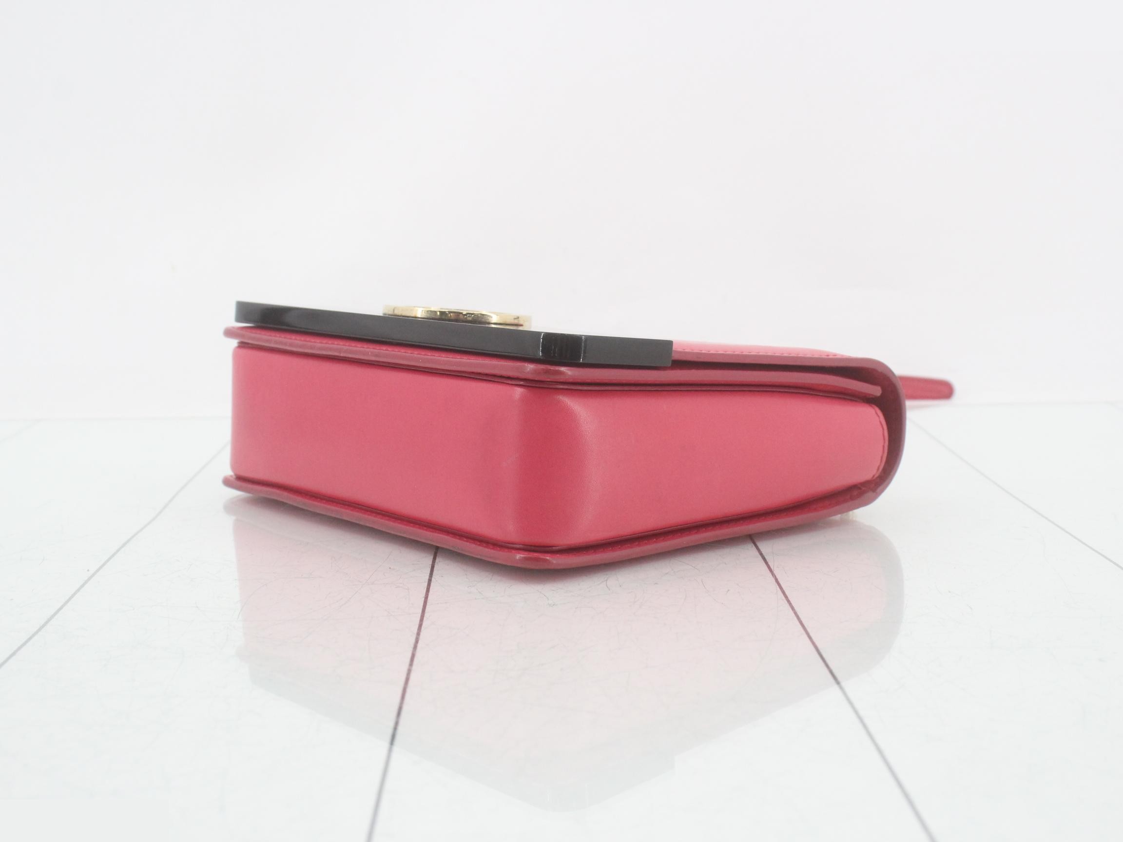 Leather chain shoulder bag — view 6