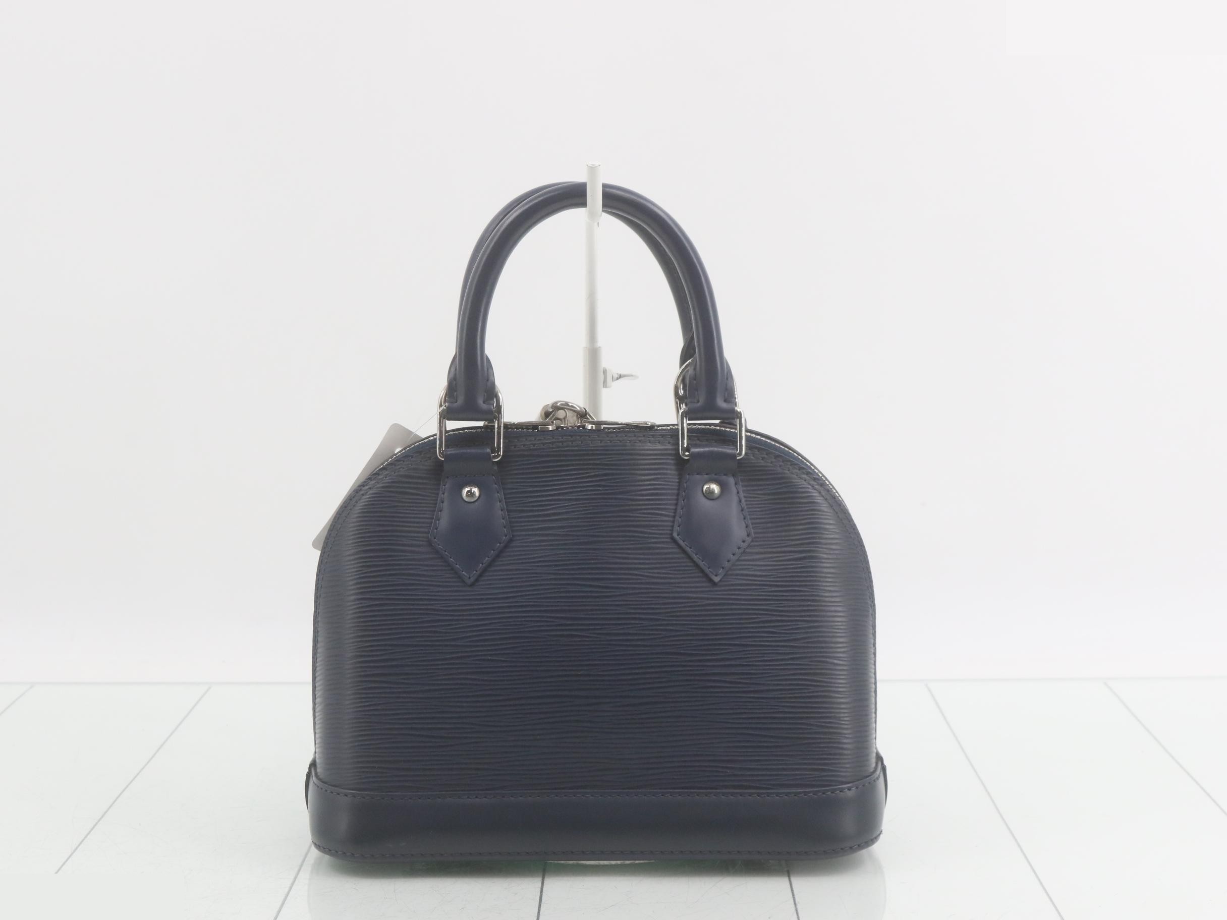 Epi Alma BB Indigo Blue 2-Way Handbag — view 2