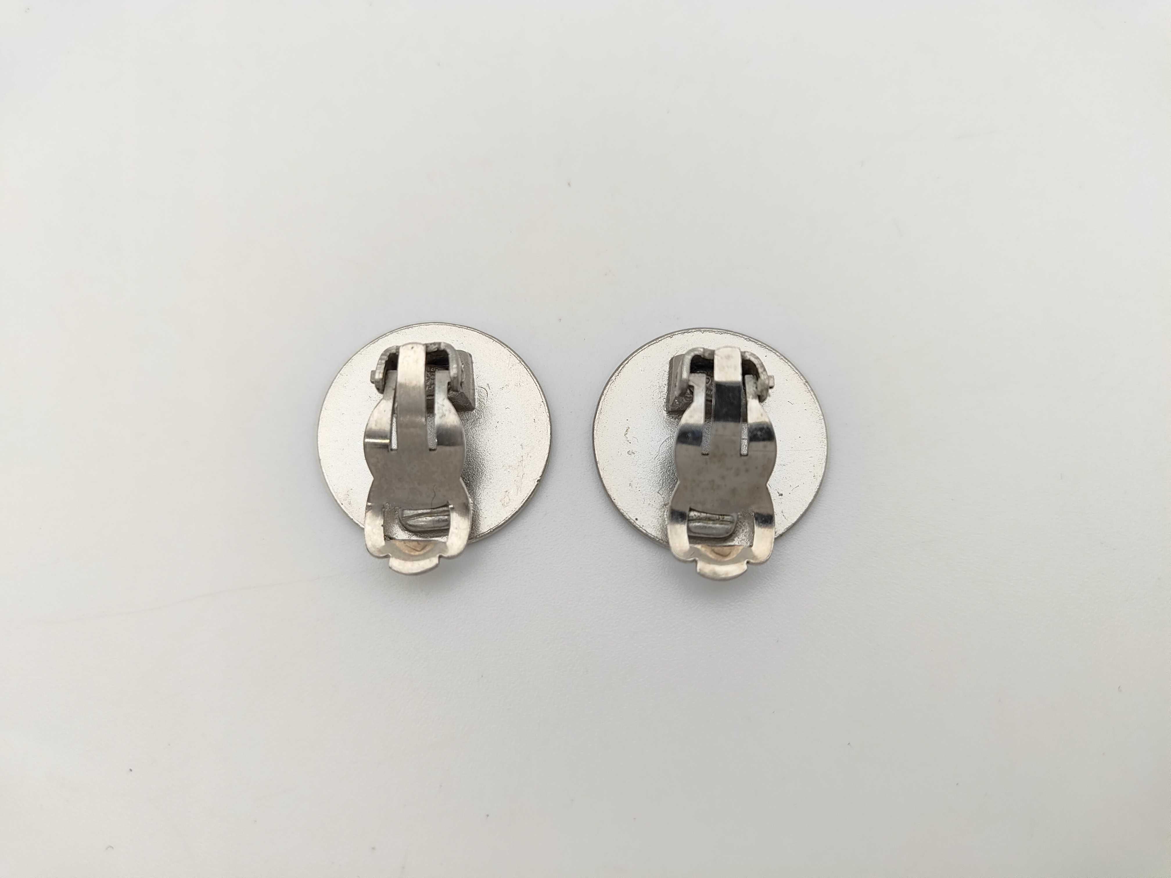 Silver Black Metal Coco Mark CROISIERE 2000 00C Earrings (with box) — view 2