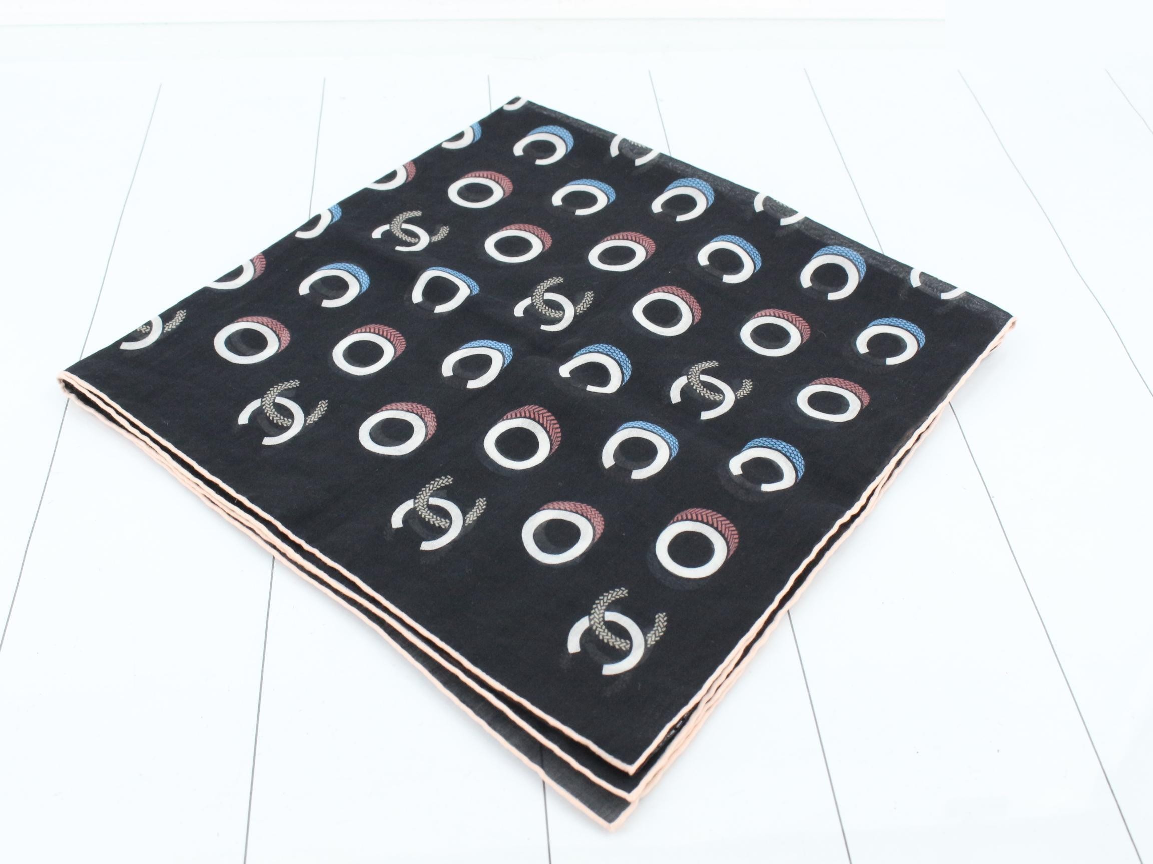 Cotton scarf, approximately 65 x 65 cm — view 2