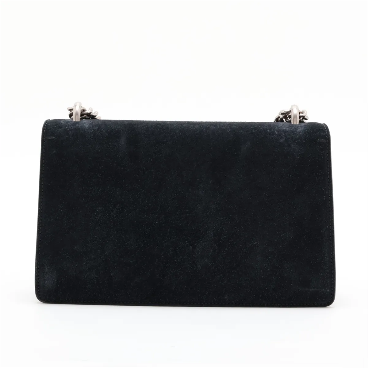 Dionysus Suede x Leather Chain Shoulder Bag, Navy, 400249 — view 2