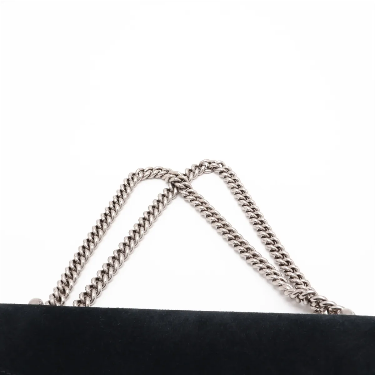 Dionysus Suede x Leather Chain Shoulder Bag, Navy, 400249 — view 6