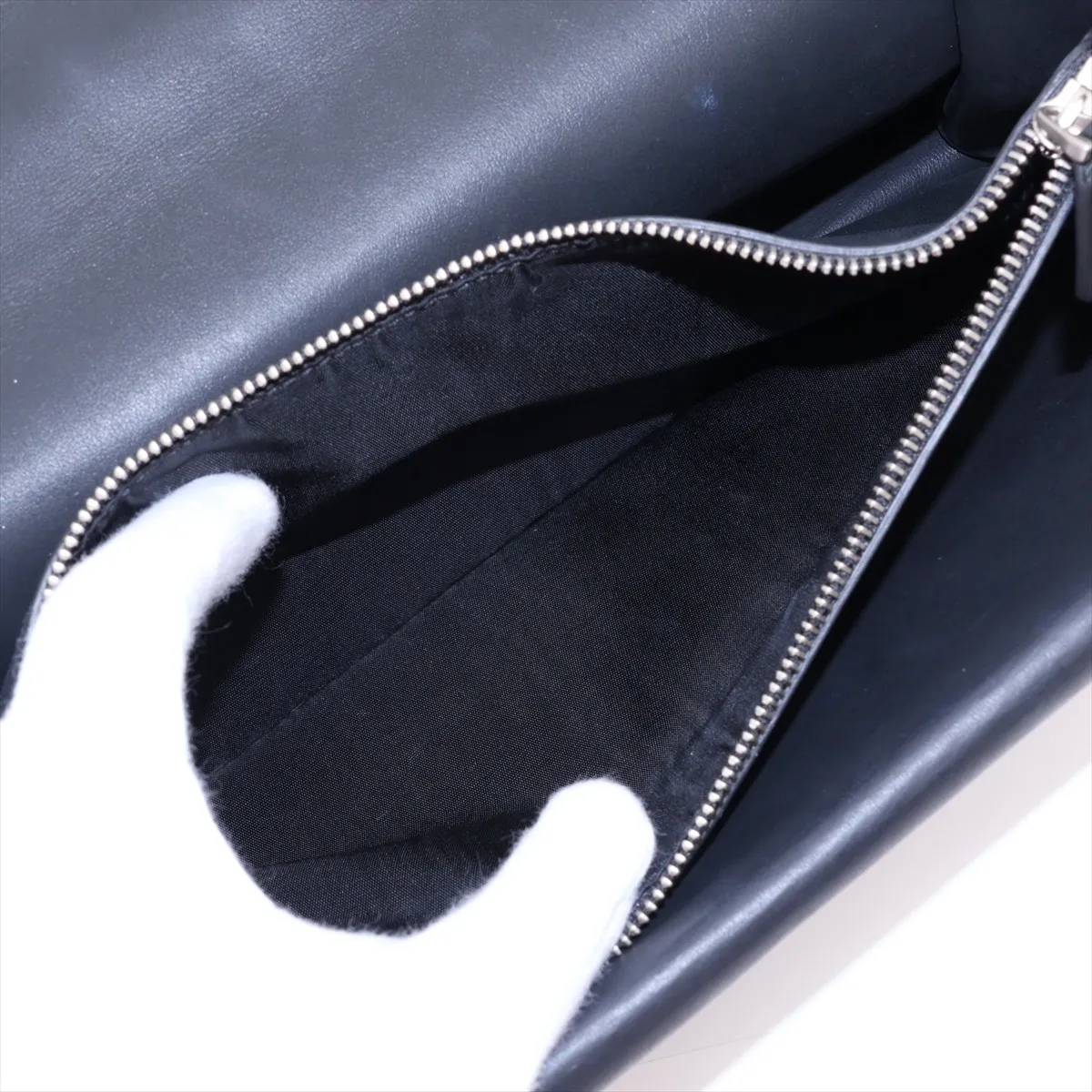 Dionysus Suede x Leather Chain Shoulder Bag, Navy, 400249 — view 8