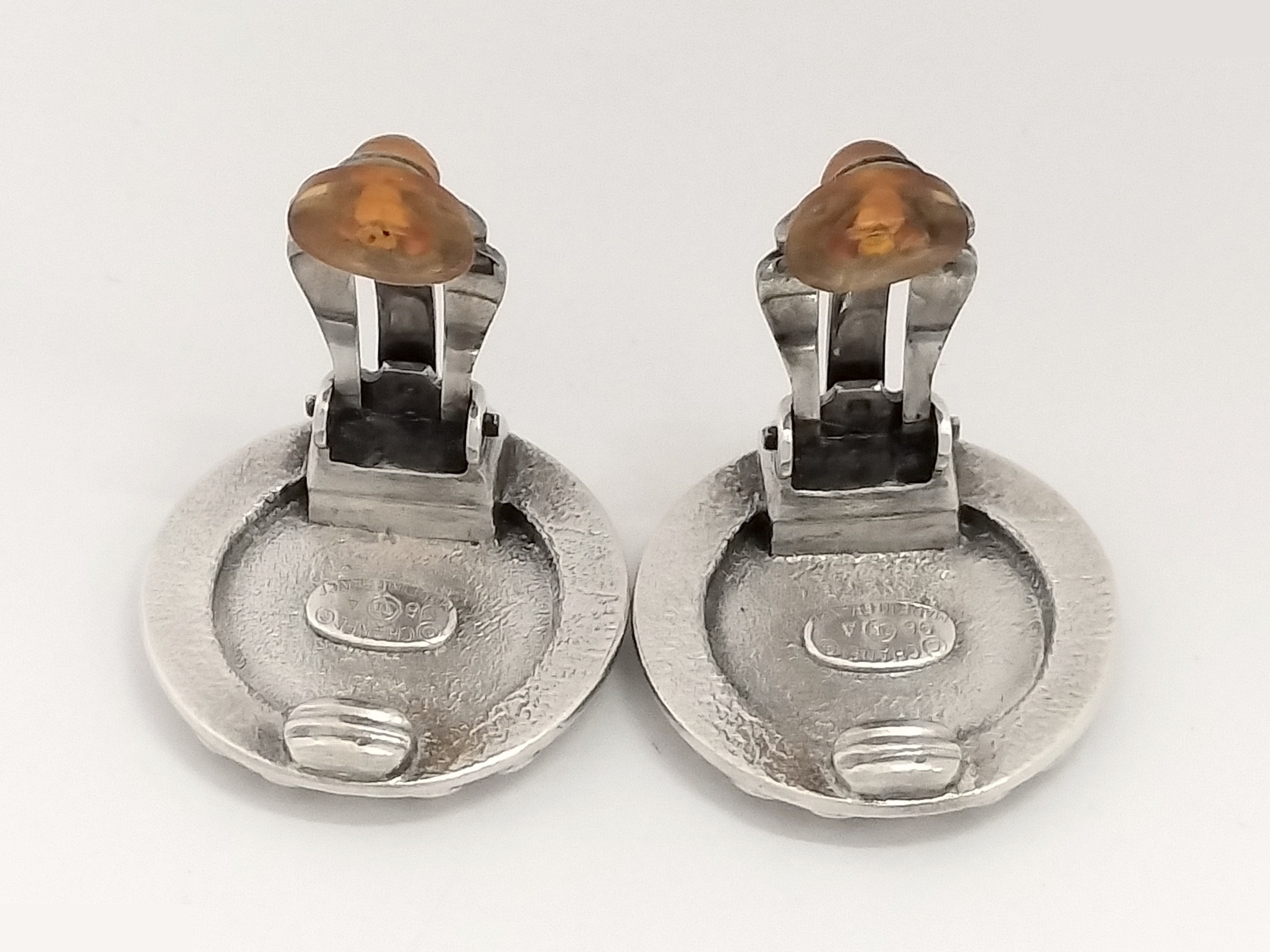 Logo Silver Earrings — view 3