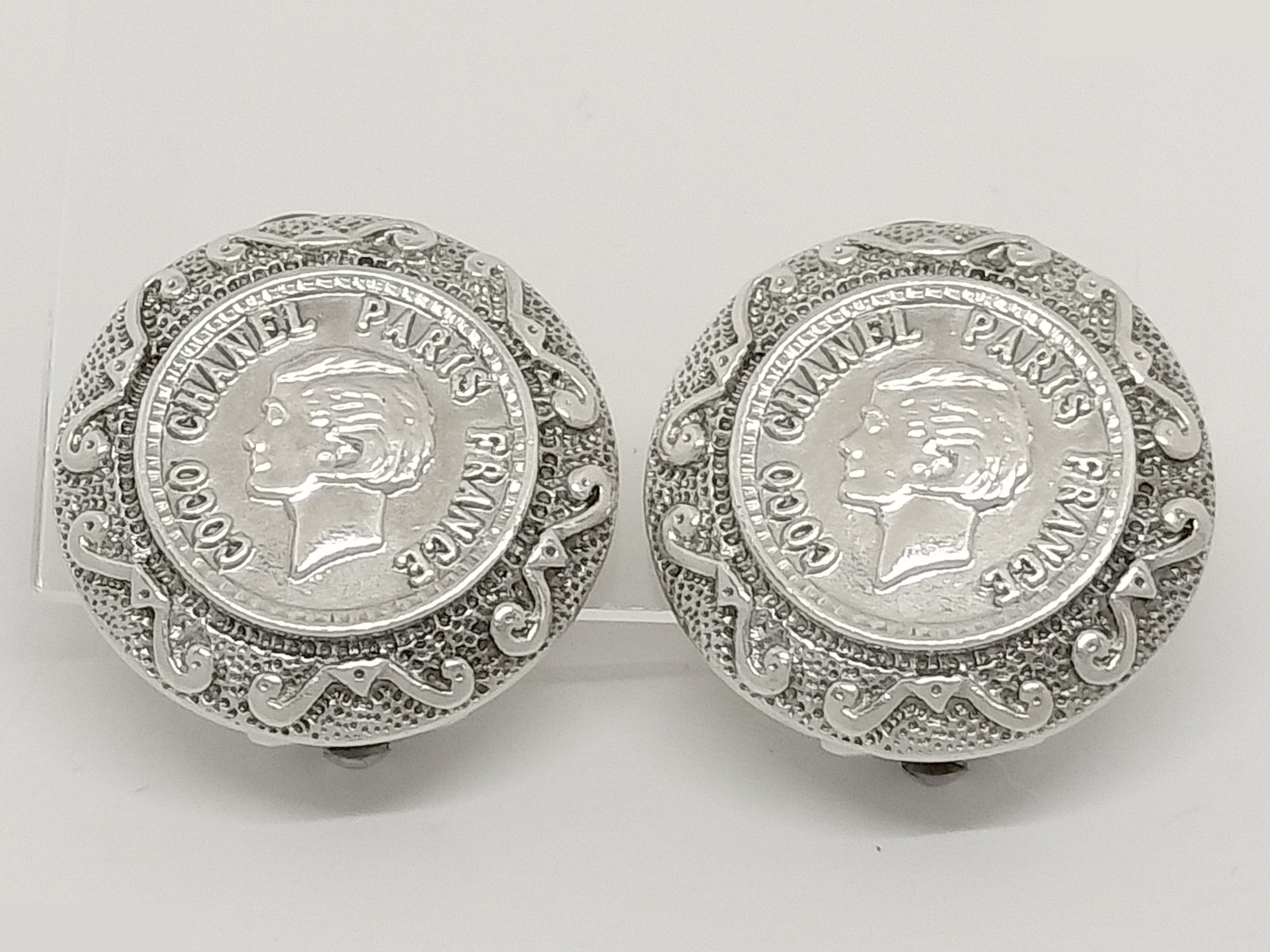 Logo Silver Earrings — view 6