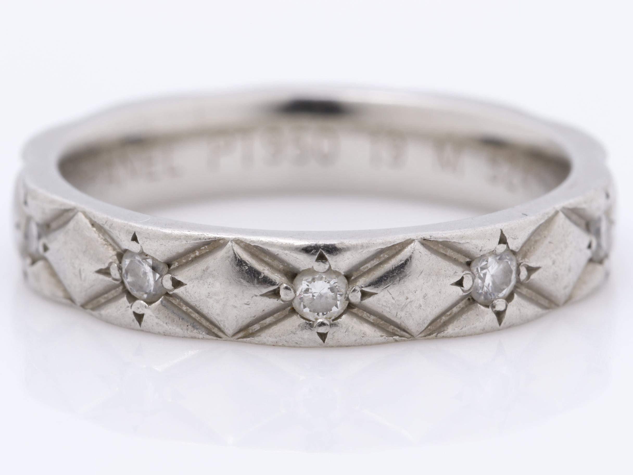 Matelassé 10-Diamond PT950 4.9g #49 — view 2
