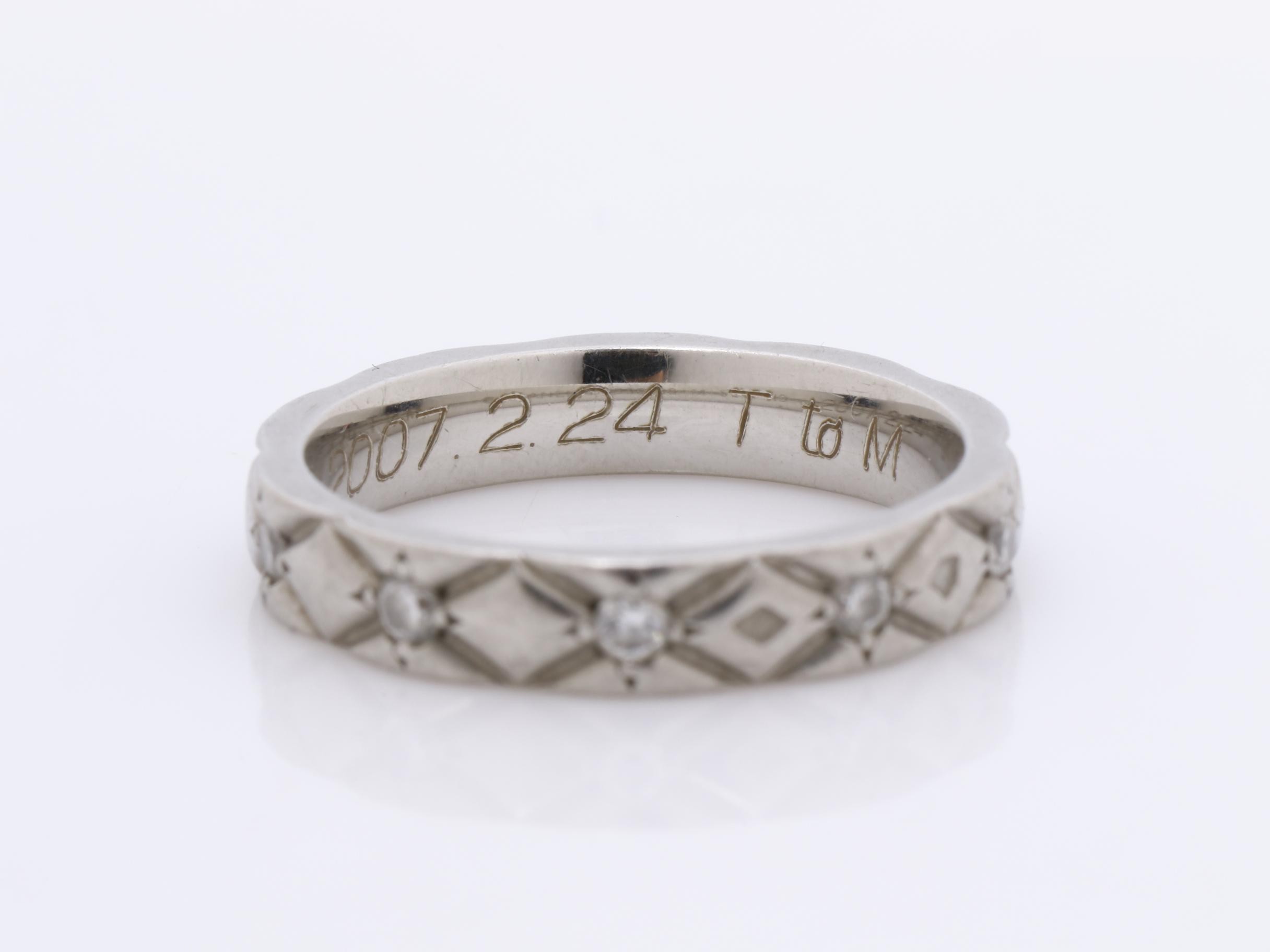 Matelassé 10-Diamond PT950 4.9g #49 — view 4