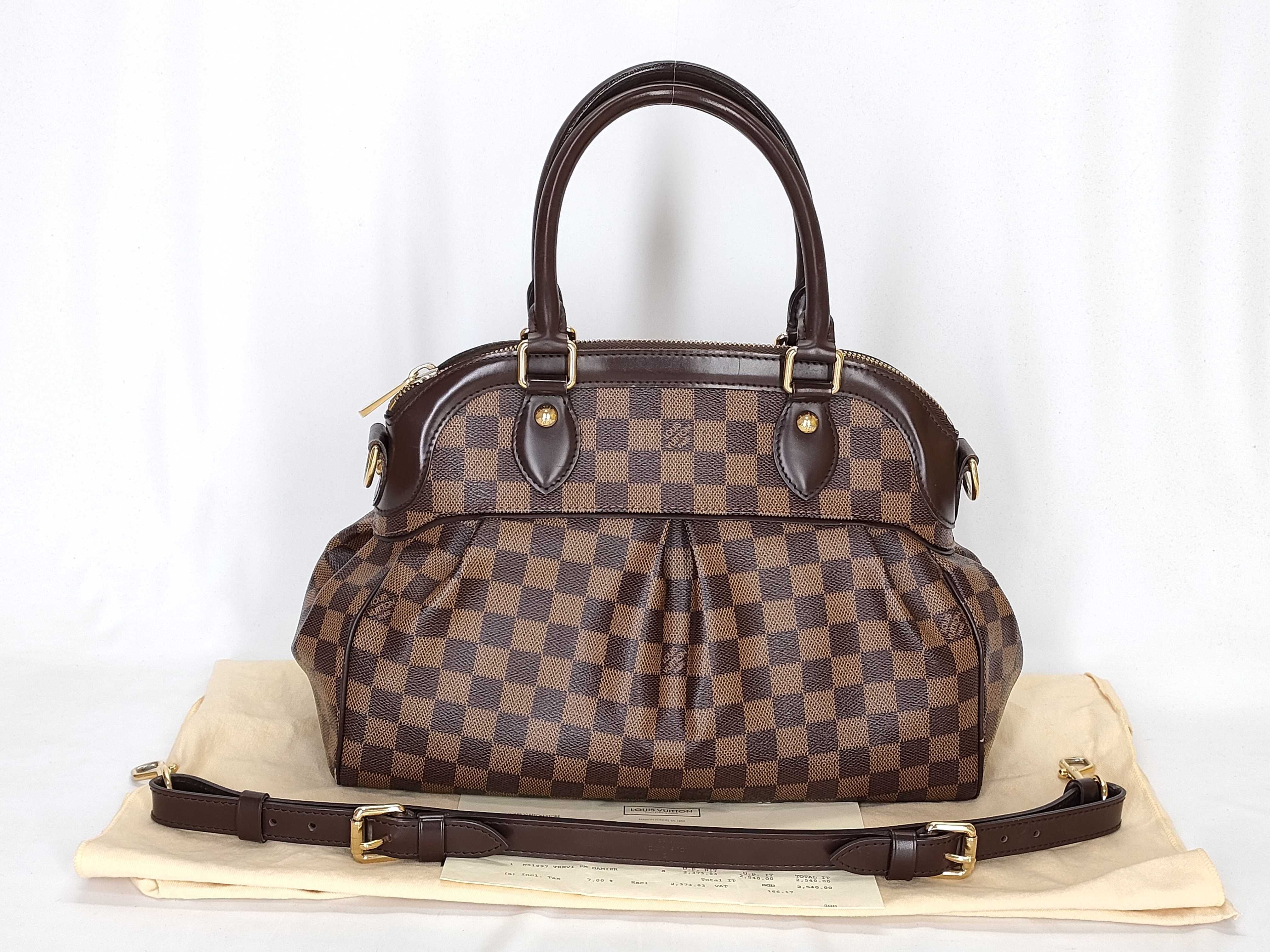 Damier SG-Damier Trevi PM N51997 TJ4181 Brown Handbag