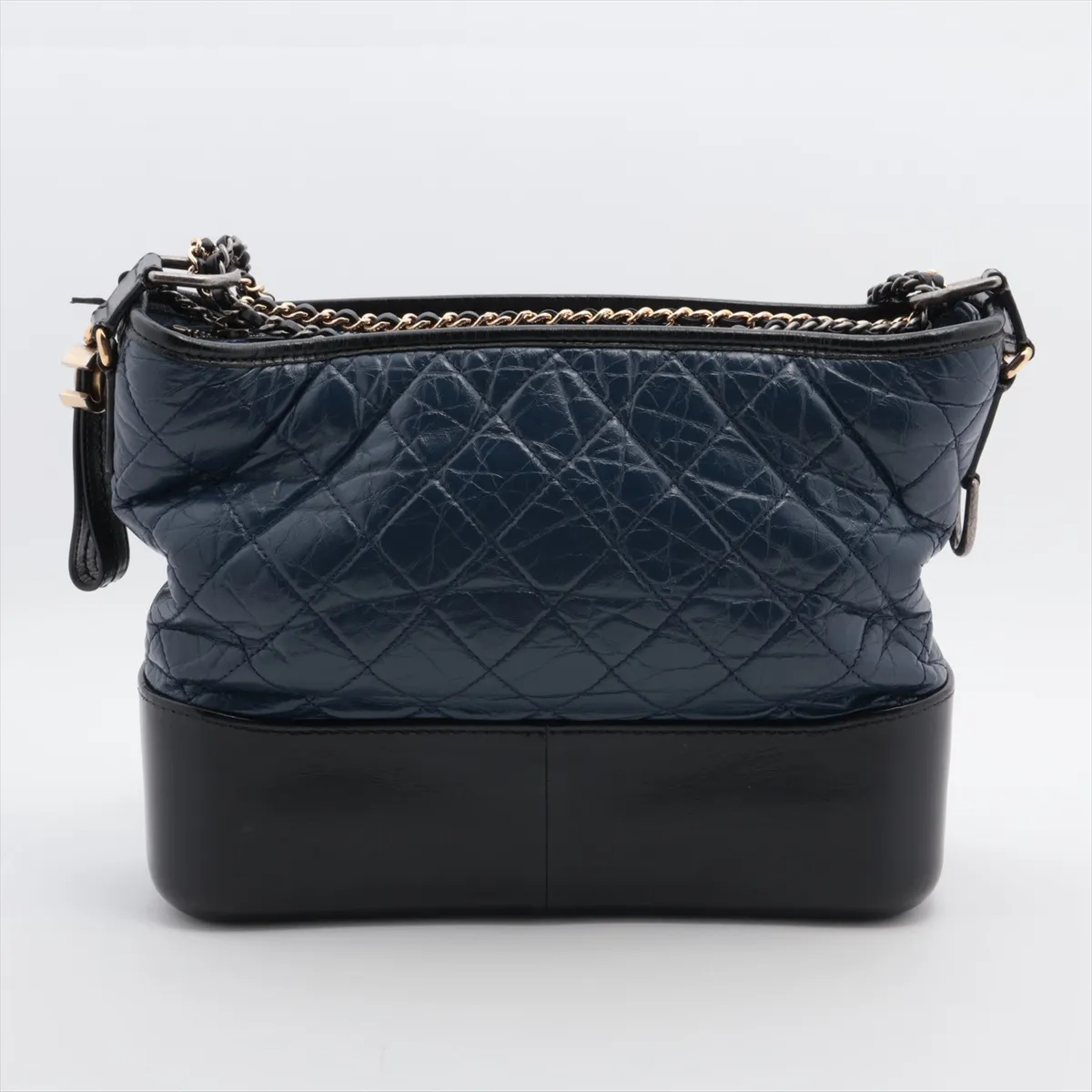 Gabriel de Chanel Vintage Calf Chain Shoulder Bag Blue Gold x Silver Hardware 24152887 24th Series — view 2
