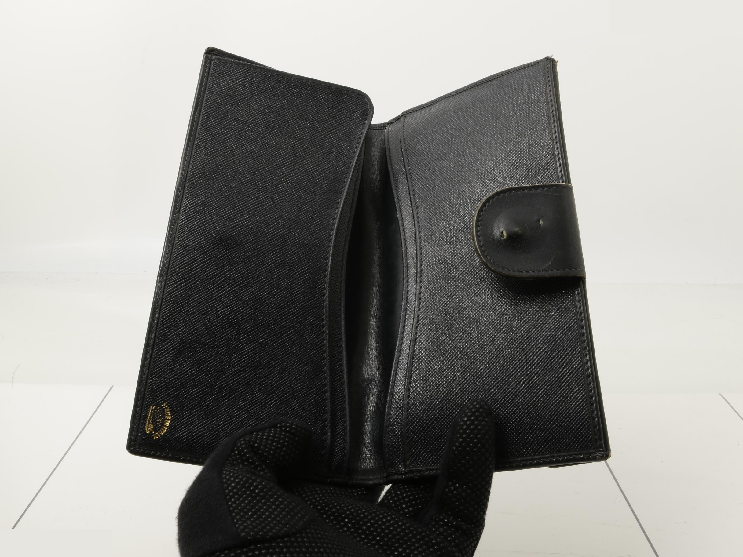 GG Supreme Navy Long Wallet — view 4