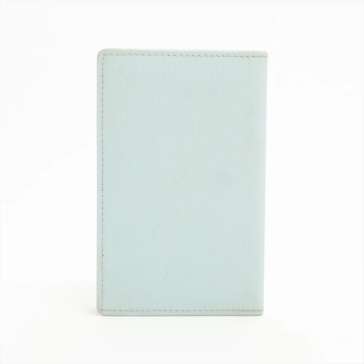 Cocomark caviar skin card case blue gold hardware 9908087 — view 2