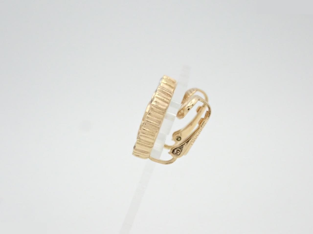 Logo rhinestone earrings (one earring only x 2) — view 3