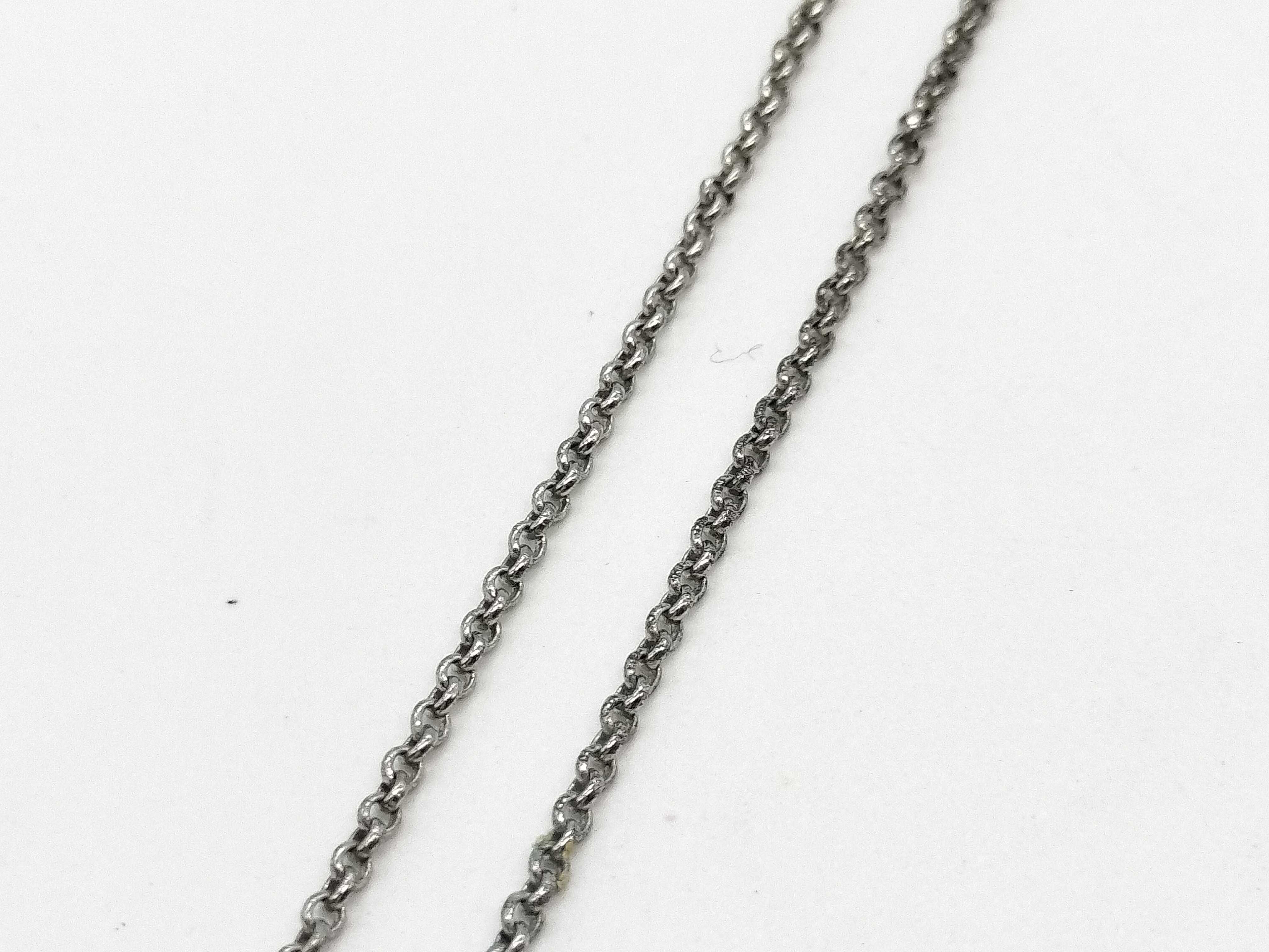 logo necklace with stone — view 6