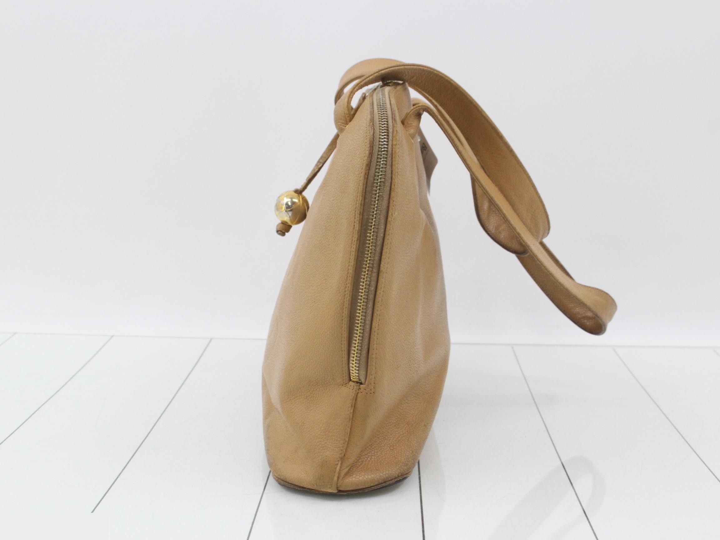 Caviar Tote Bag, Beige — view 3
