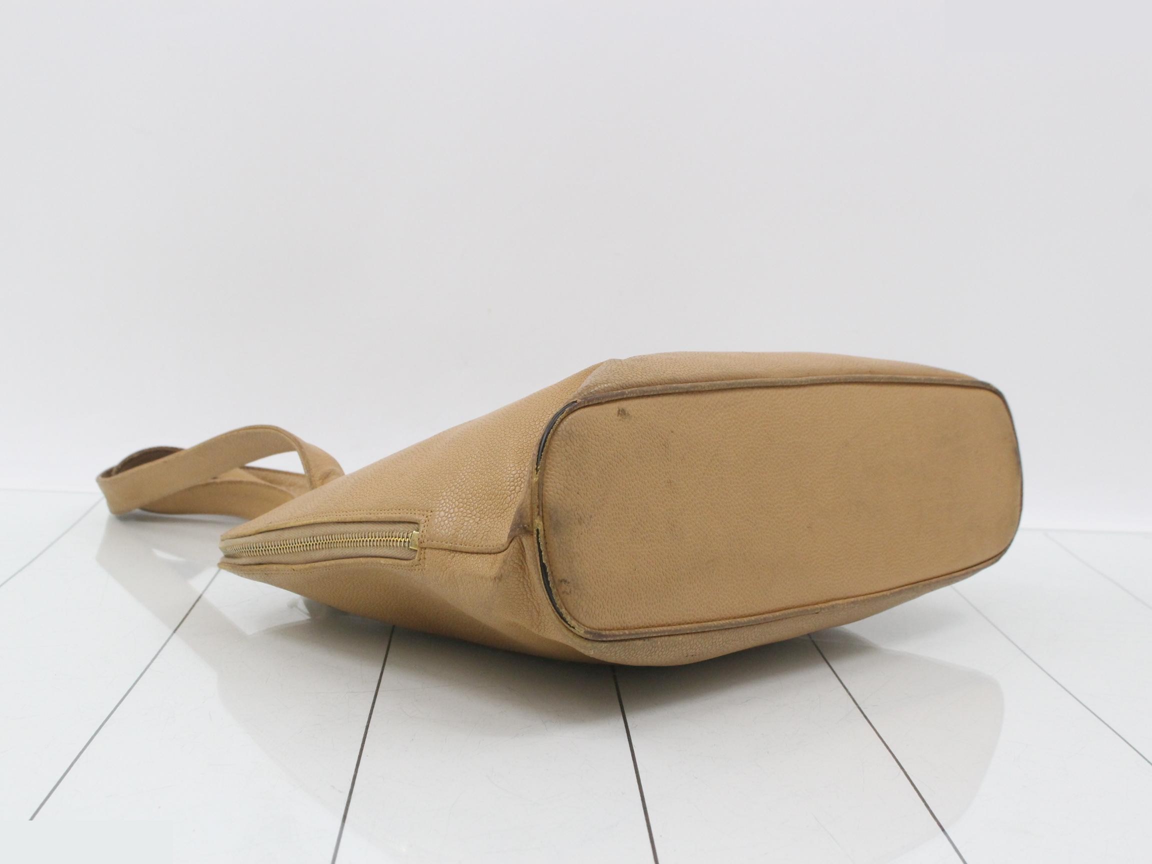 Caviar Tote Bag, Beige — view 5