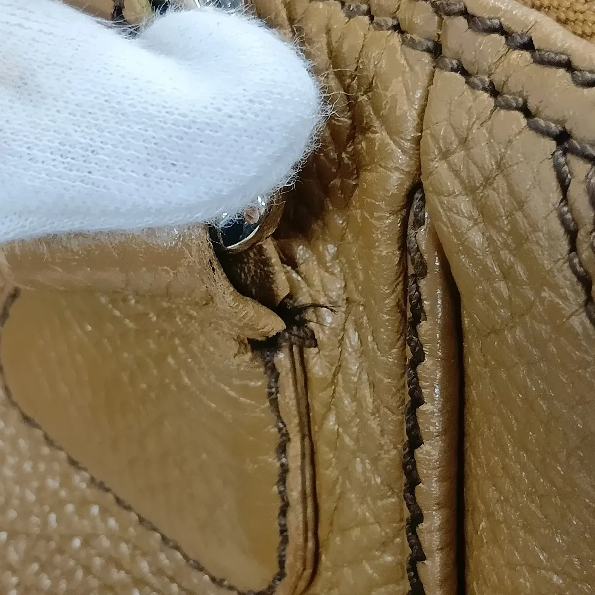 logo leather handbag with fringe, brown, silver hardware, item number 8420000 (serial number in the 8th range). — view 13