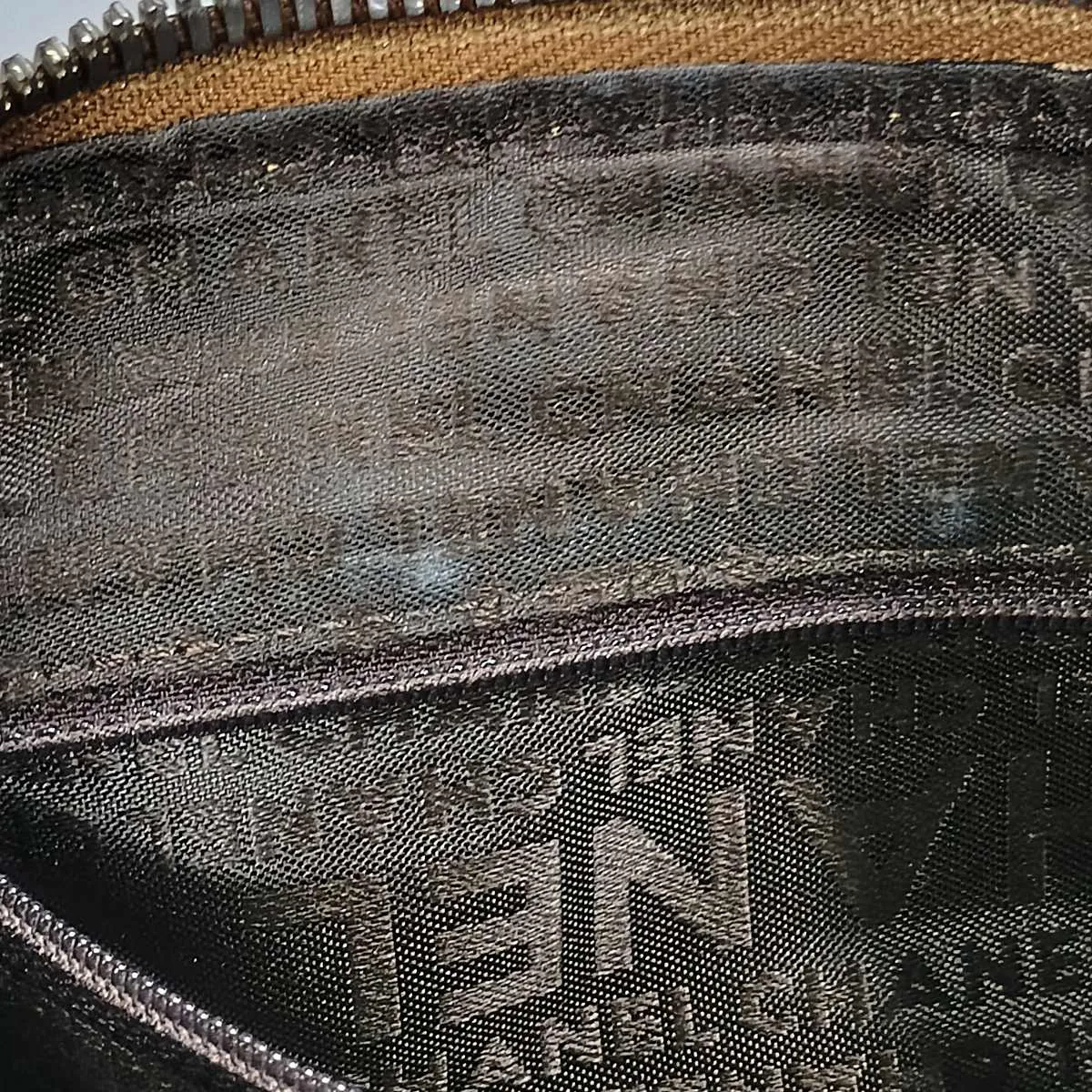 logo leather handbag with fringe, brown, silver hardware, item number 8420000 (serial number in the 8th range). — view 15
