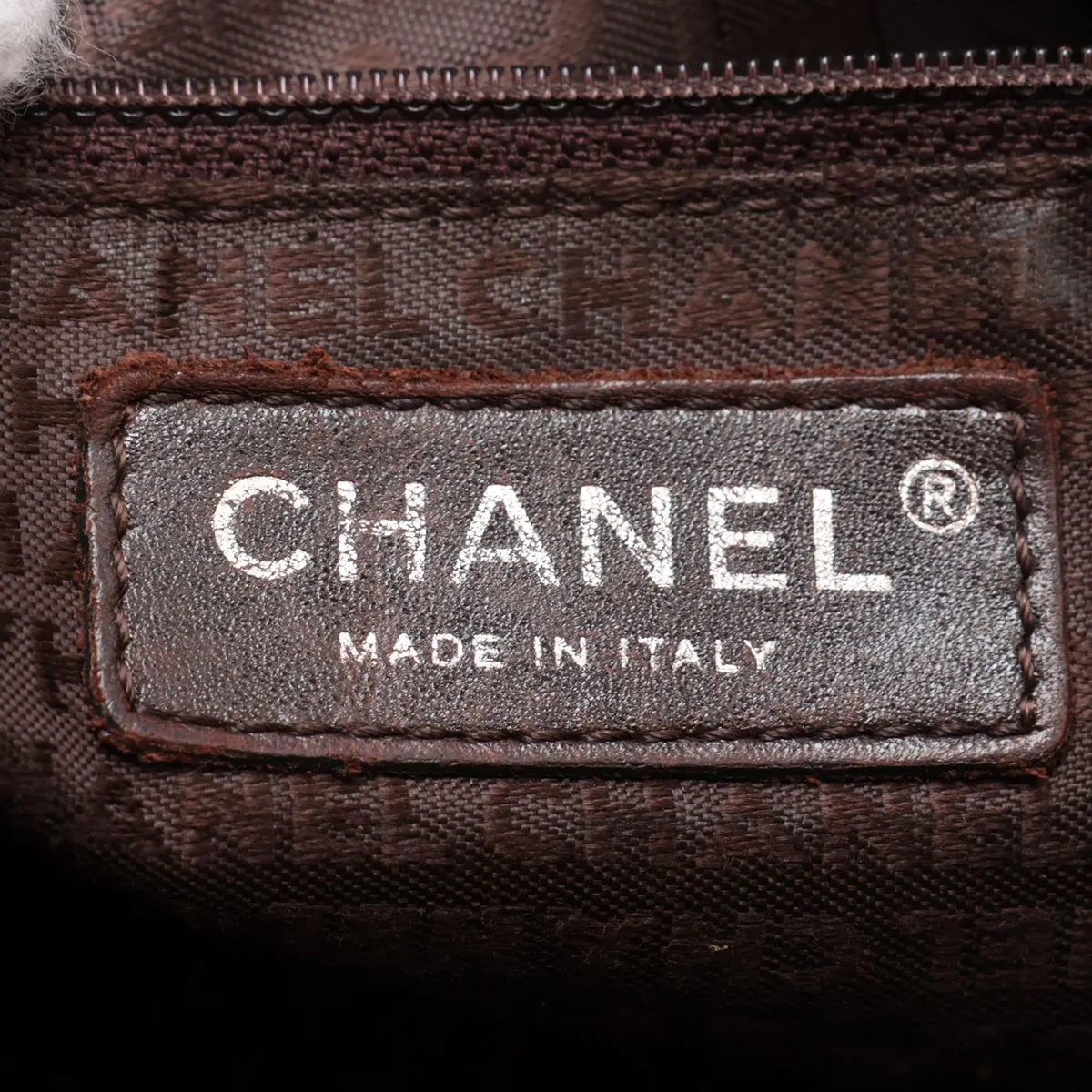 logo leather handbag with fringe, brown, silver hardware, item number 8420000 (serial number in the 8th range). — view 9