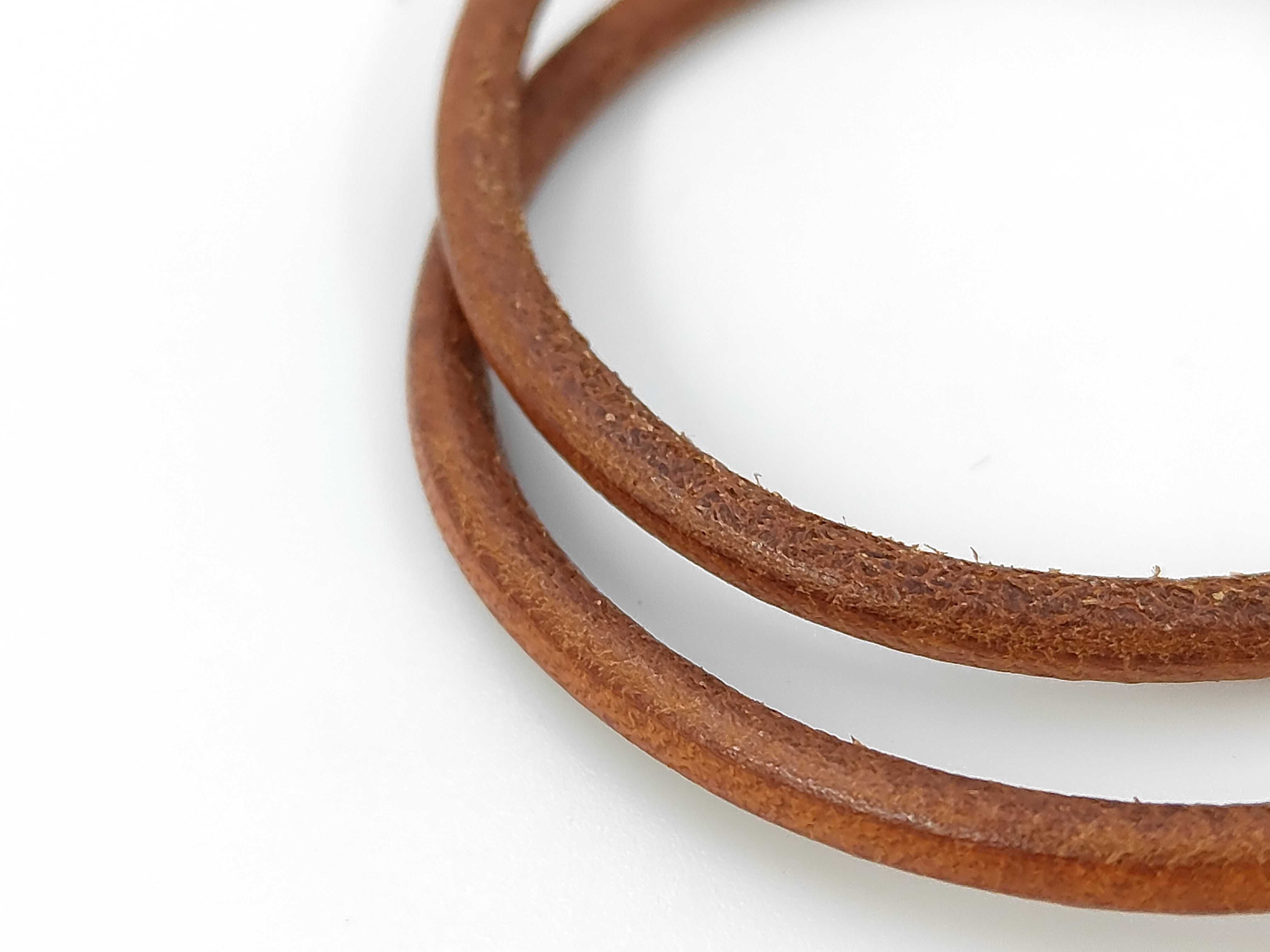Jumbo Double Tour Brown x Silver BL Bracelet/Bangle — view 5