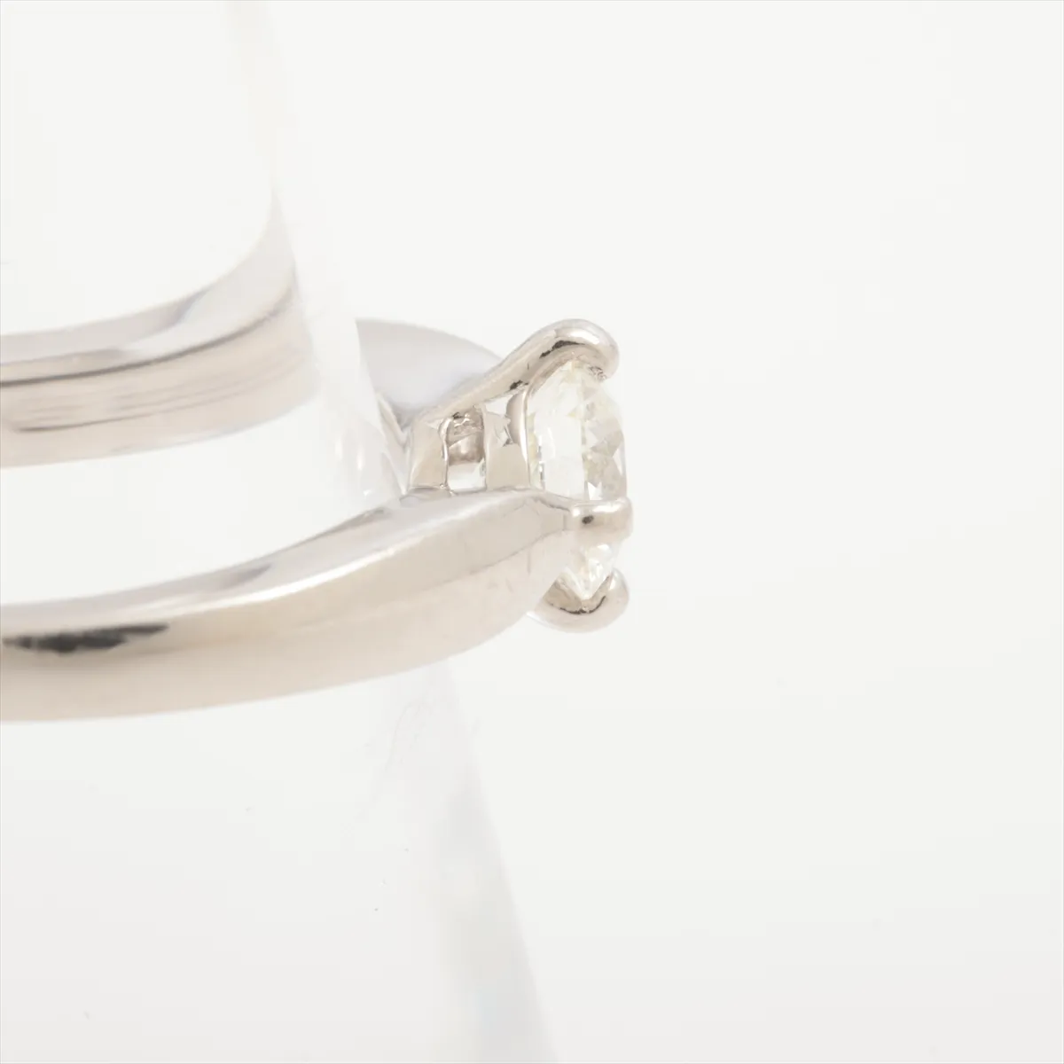 Dedicata a Venezia Diamond Ring, Pt950, 4.6g, 0.45 carat diamond, H VVS1 clarity, 3EX finish, NONE clarity, initials 1123611095, GIA certified 2011. — view 6