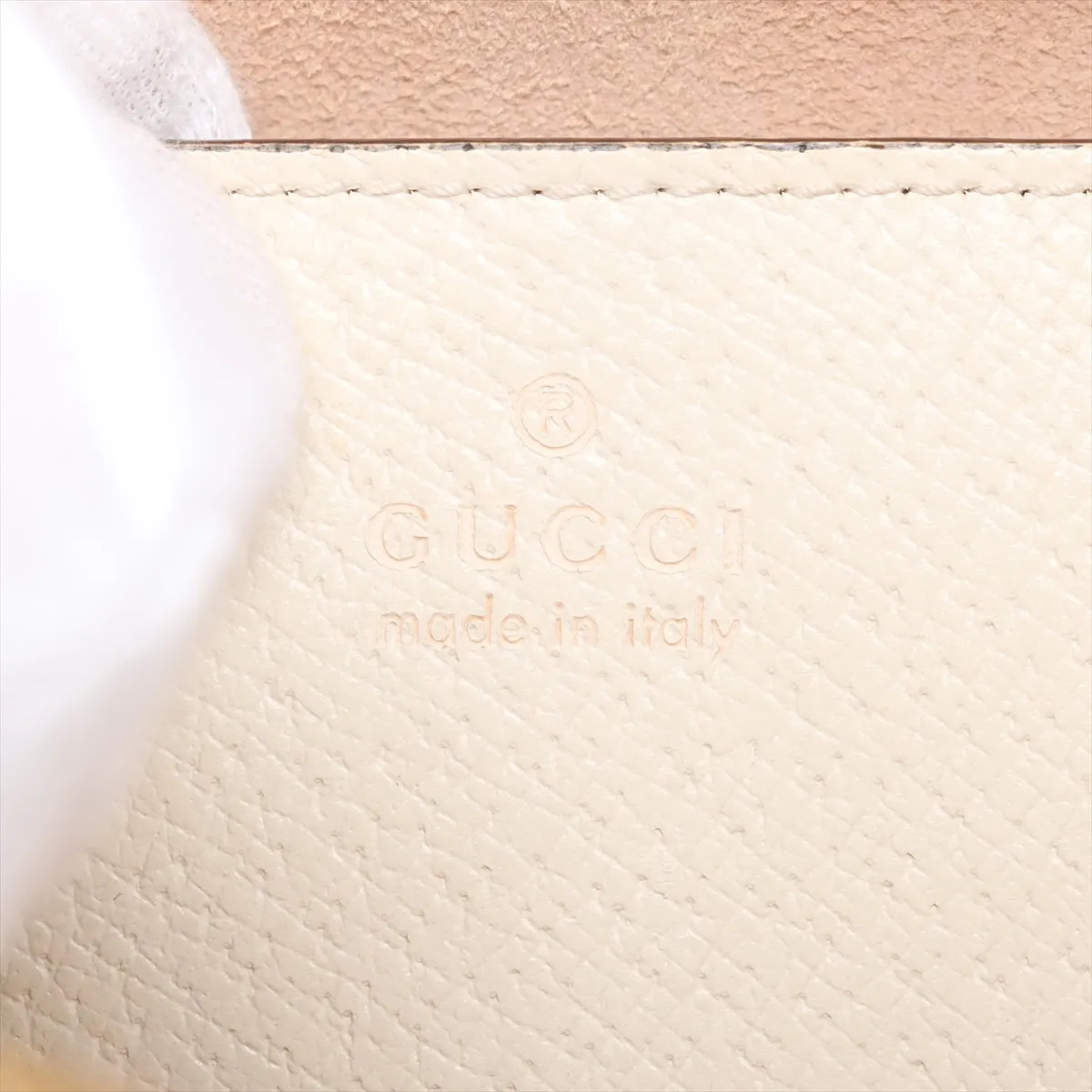 GG Supreme Ophidia PVC x Leather Shoulder Bag, Beige x White, 499621 — view 8