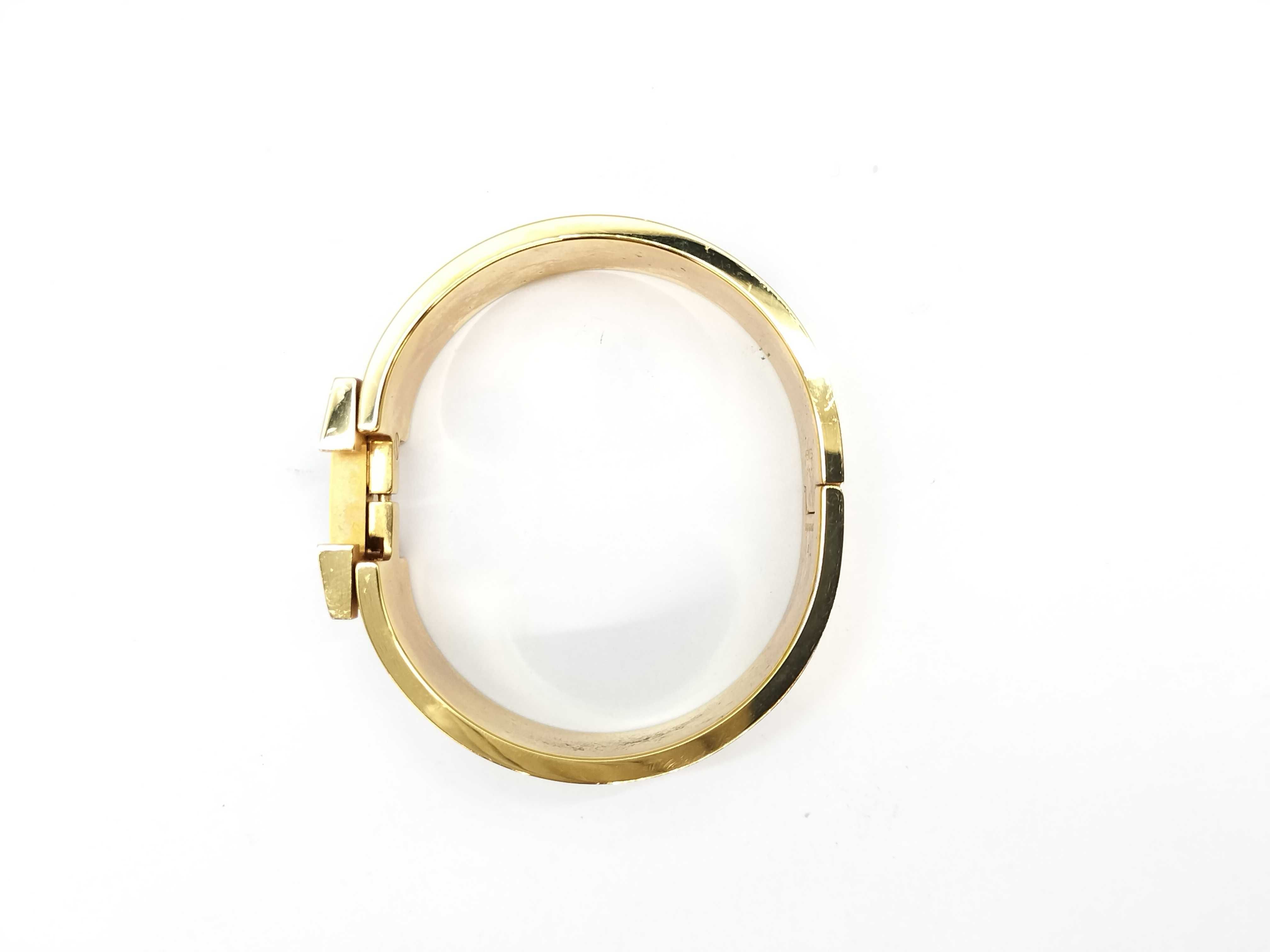 Clic Clac H Equestrian Pattern Bracelet/Bangle — view 4