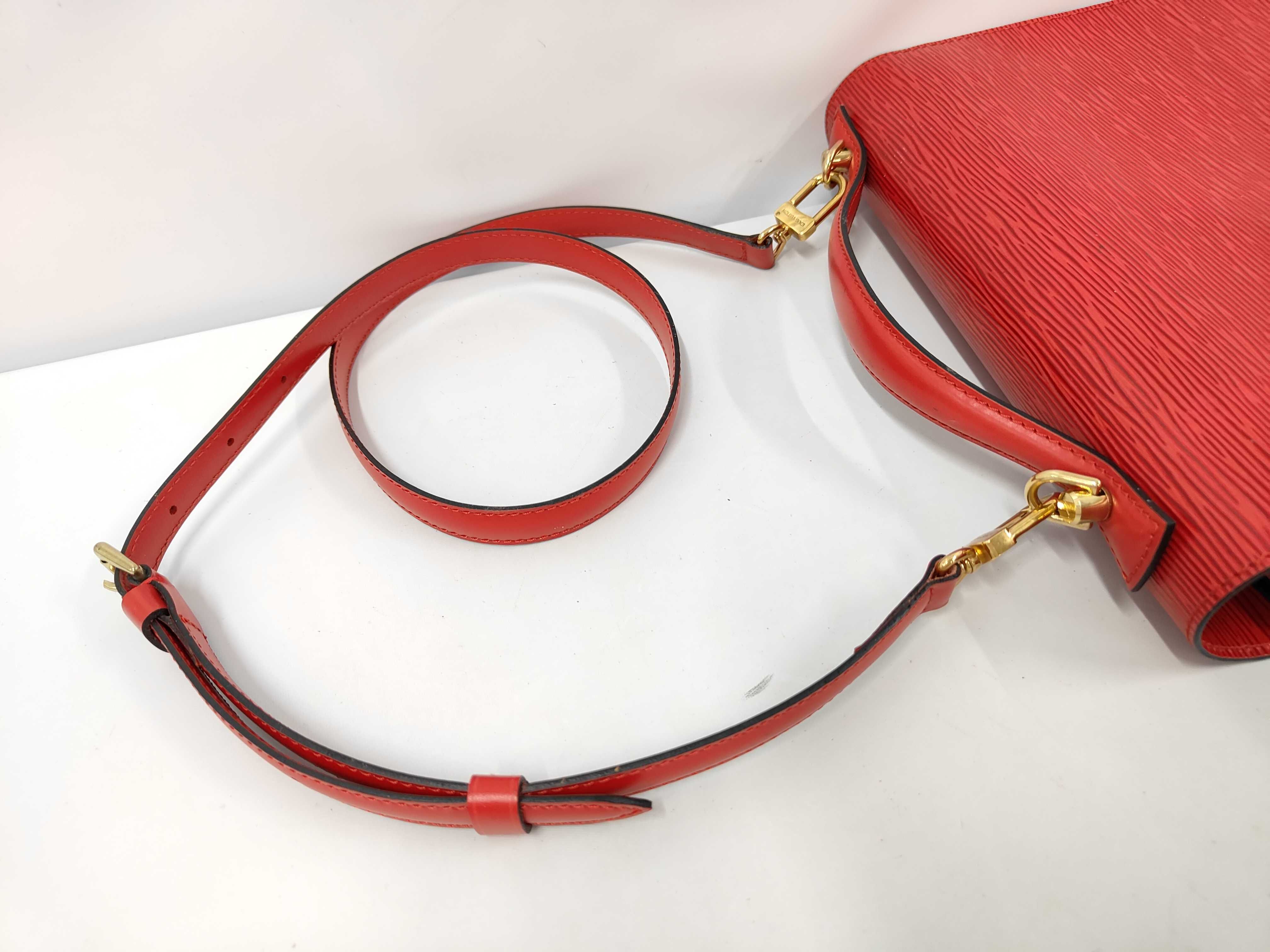 Epi Monceau 2-way shoulder bag with strap, Castilian red. — view 5