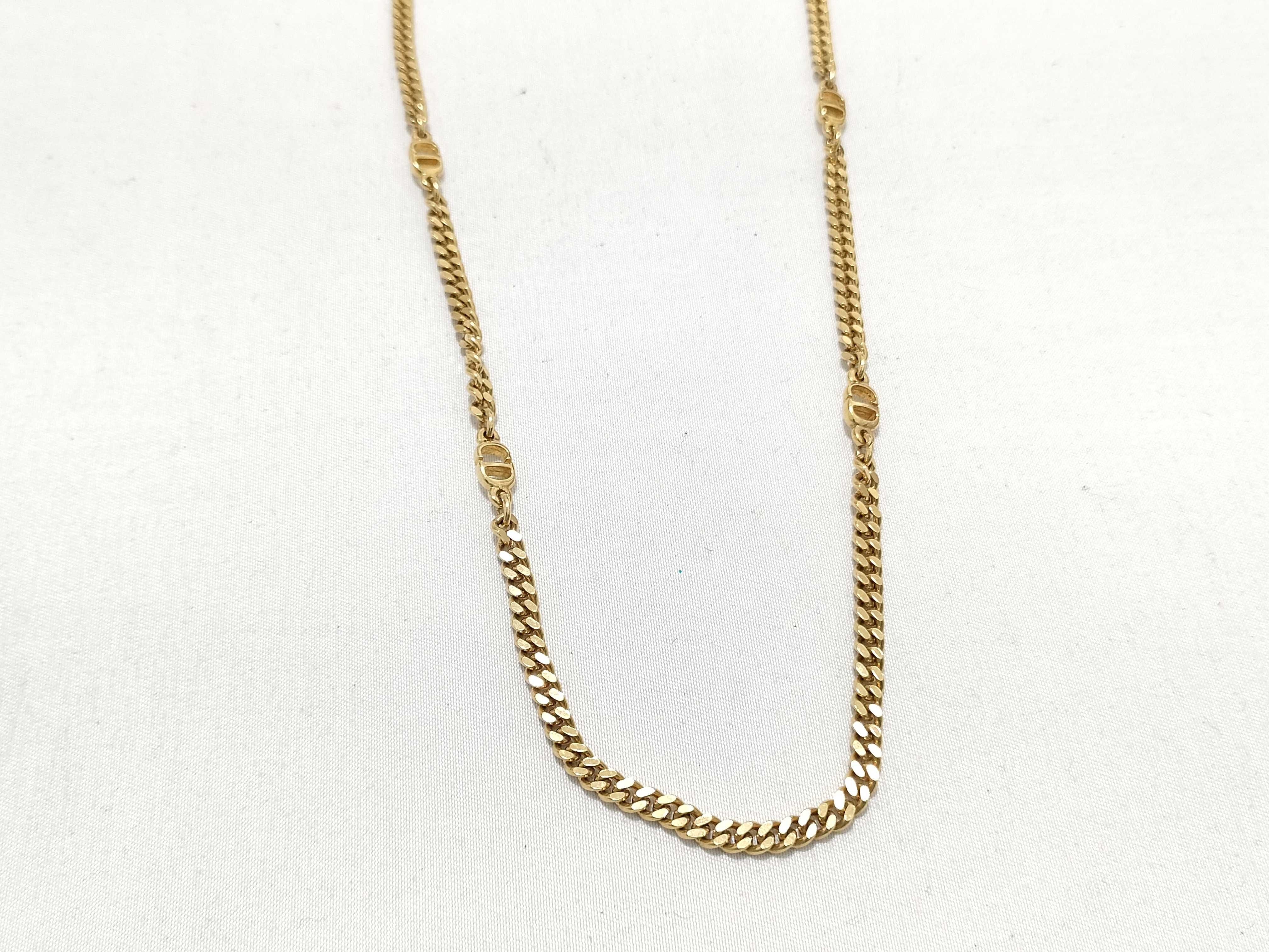 CD logo Cuban link necklace — view 2