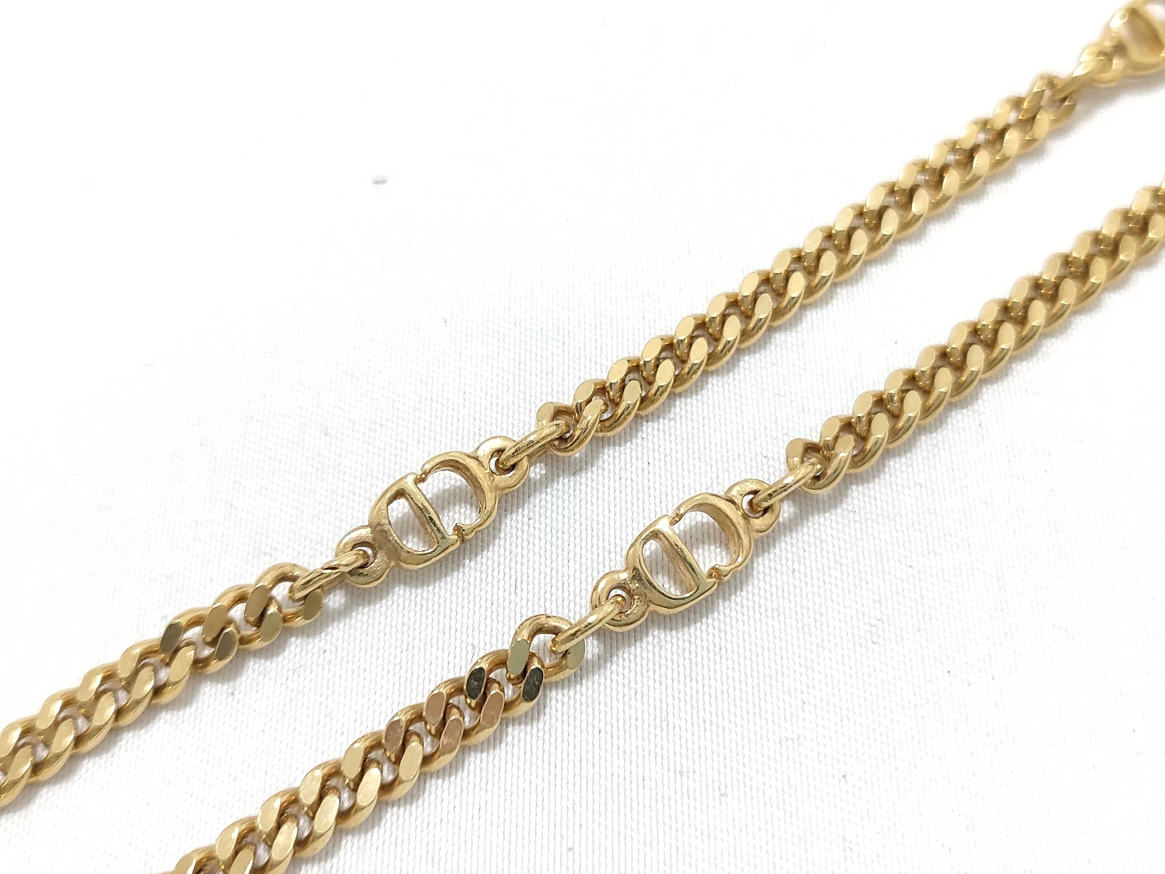 CD logo Cuban link necklace — view 9