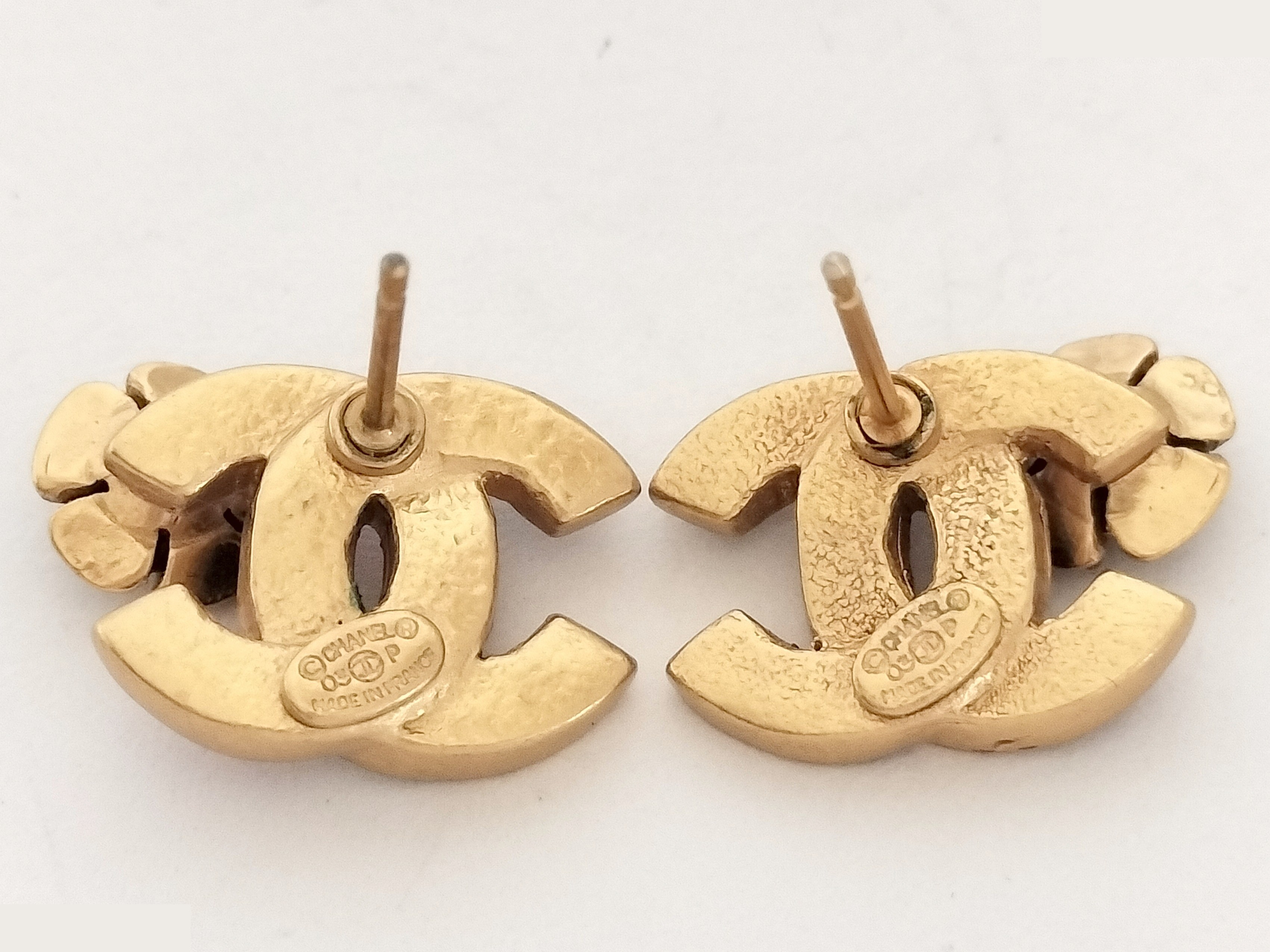 Coco Camellia Gold Earrings — view 3
