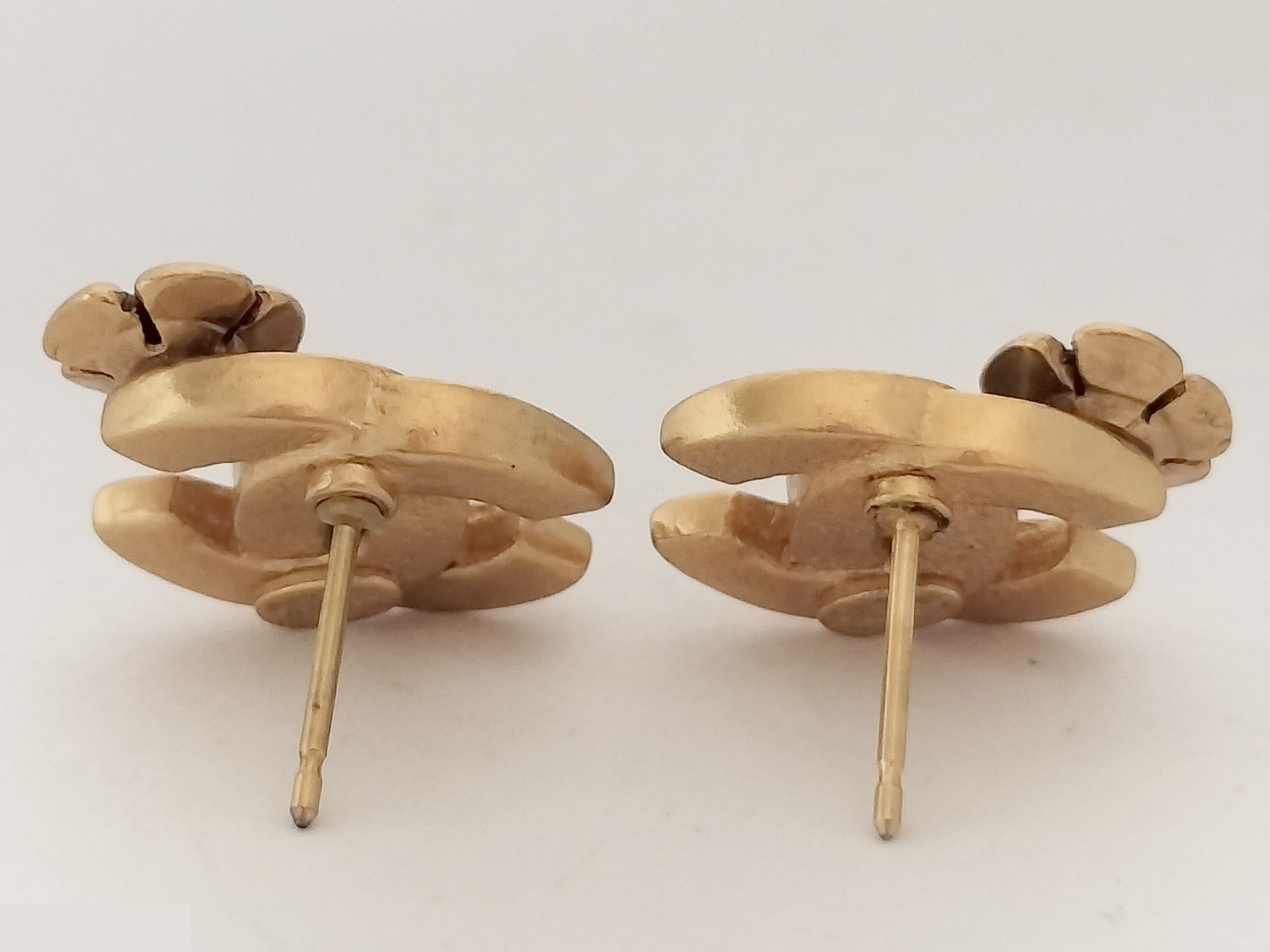 Coco Camellia Gold Earrings — view 4