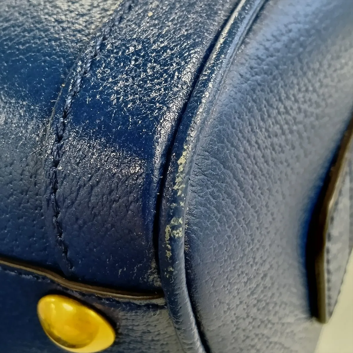 Diana Medium Duffle Leather 2-Way Handbag, Blue, 705373 — view 15
