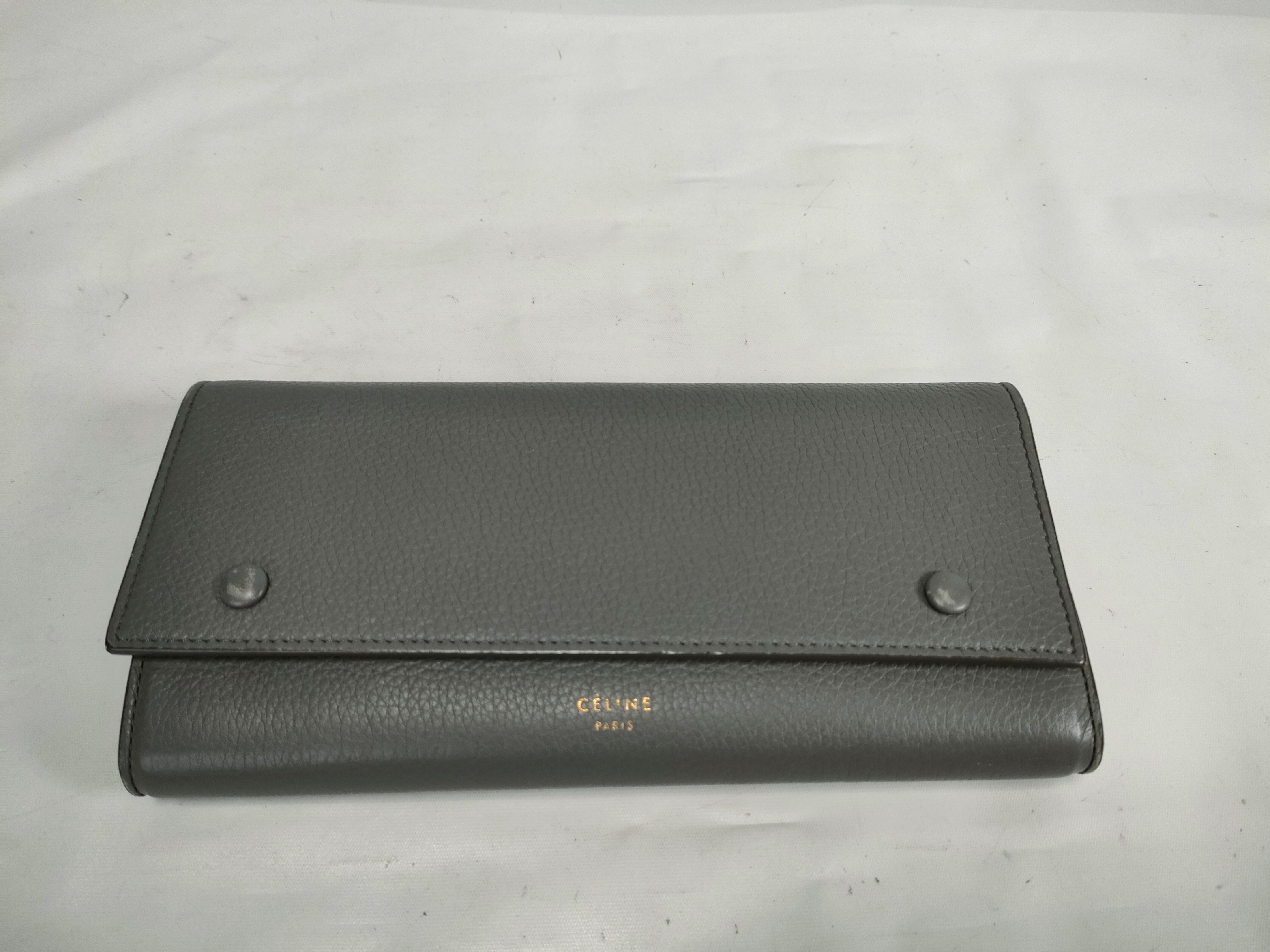 Large Flap/Multifunction/Long Wallet/Gray Wallet