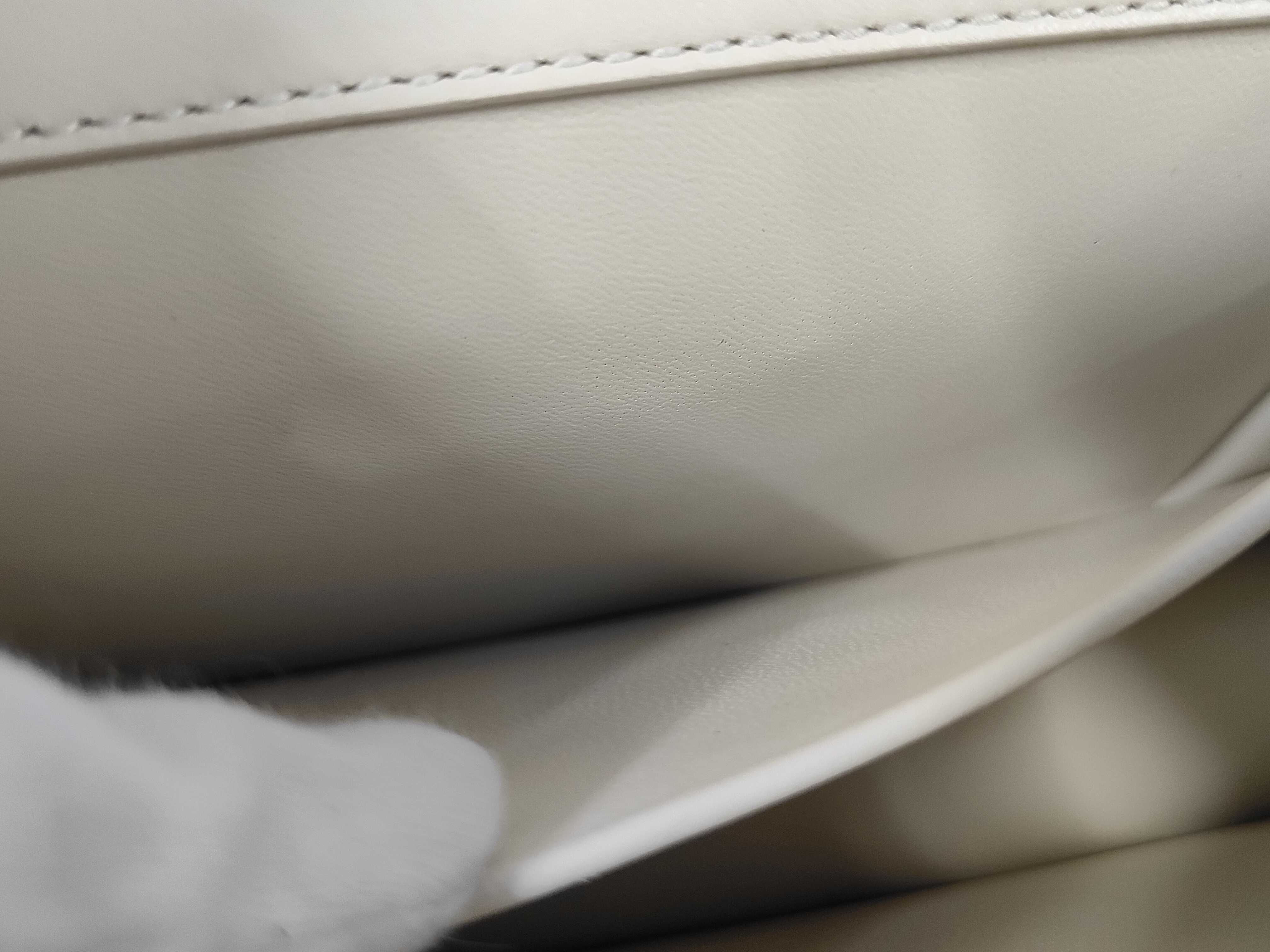 Montaigne Leather Shoulder Bag with Gold Hardware — view 10