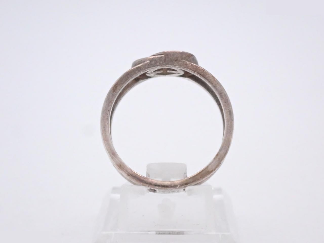 Interlocking G SV925/5.0g Ring, Stamped 21, Actual Size #19.5 — view 3