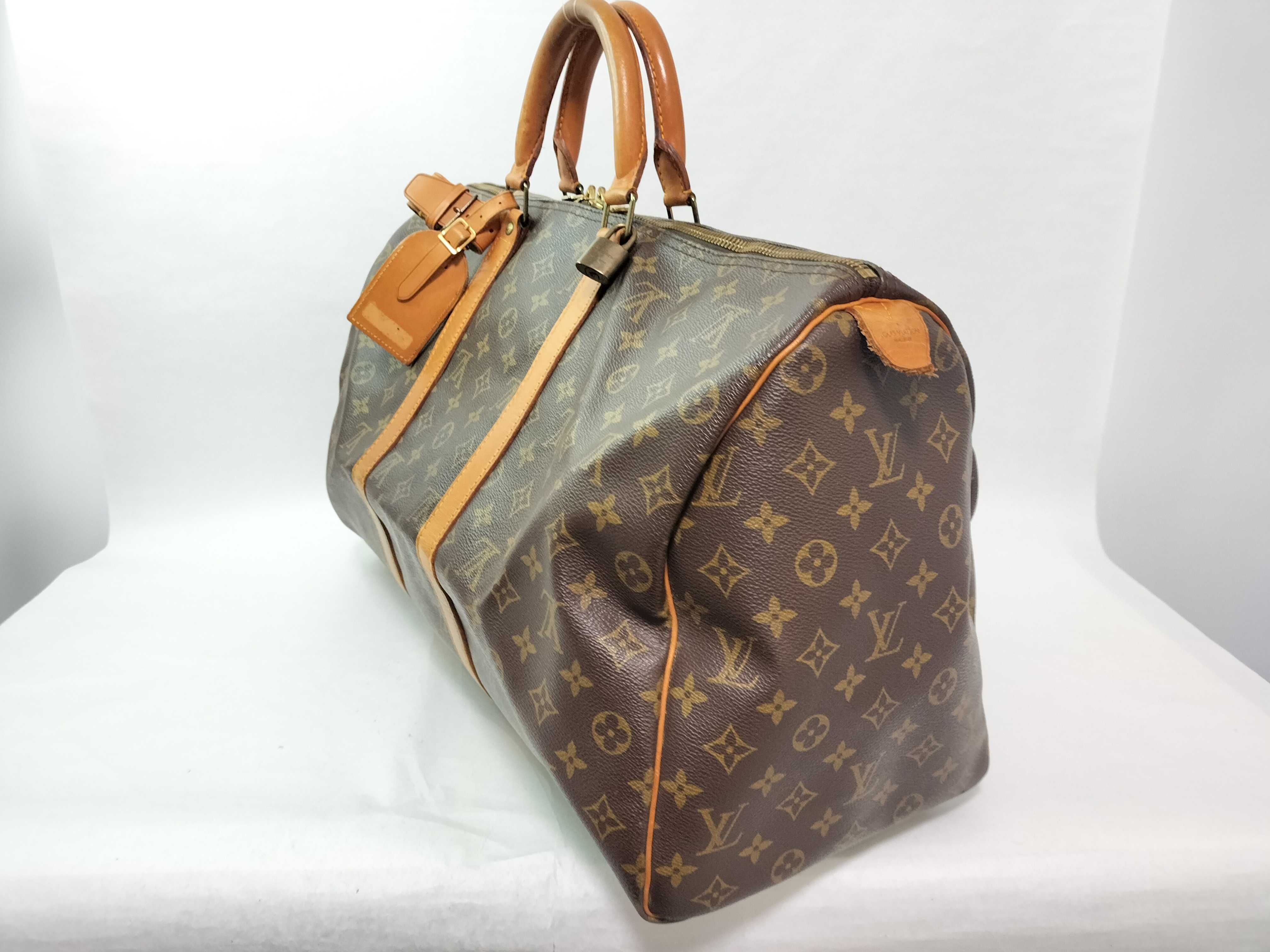Monogram Keepall 50 M41426 893FC Brown Boston Bag — view 3