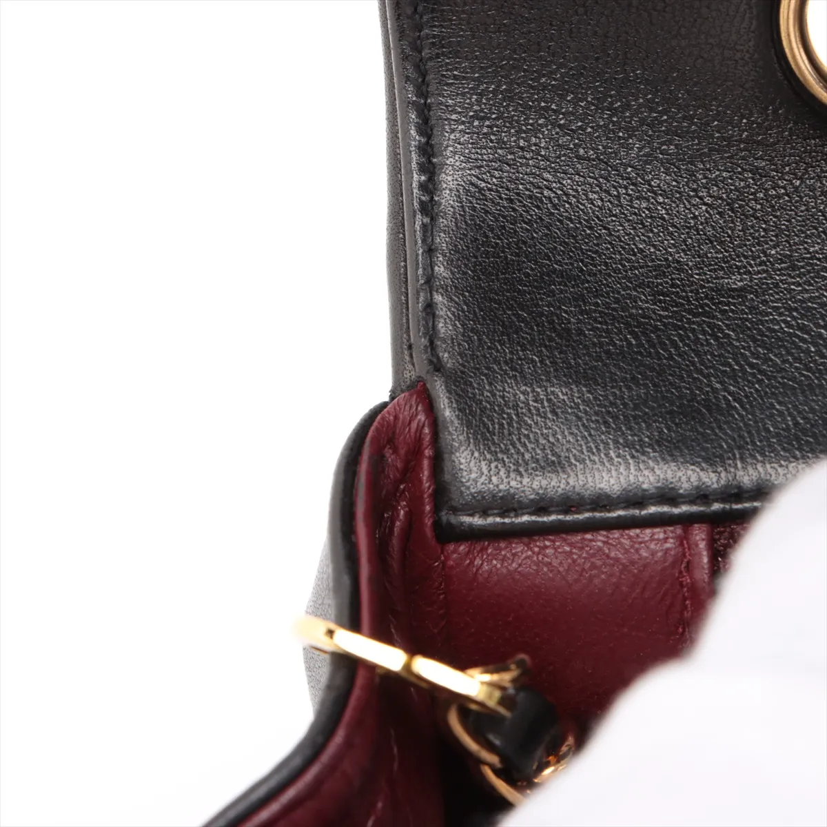 Matelasse Lambskin Single Flap Single Chain Bag Diana Flap Black Gold Hardware 3276901 No. 3 — view 11