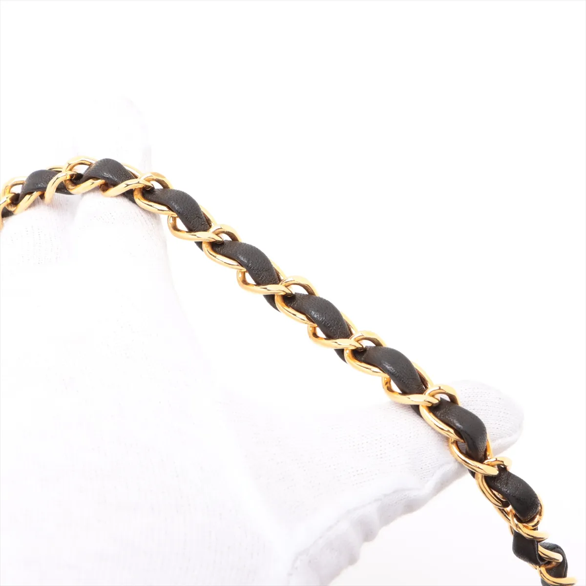 Matelasse Lambskin Single Flap Single Chain Bag Diana Flap Black Gold Hardware 3276901 No. 3 — view 14