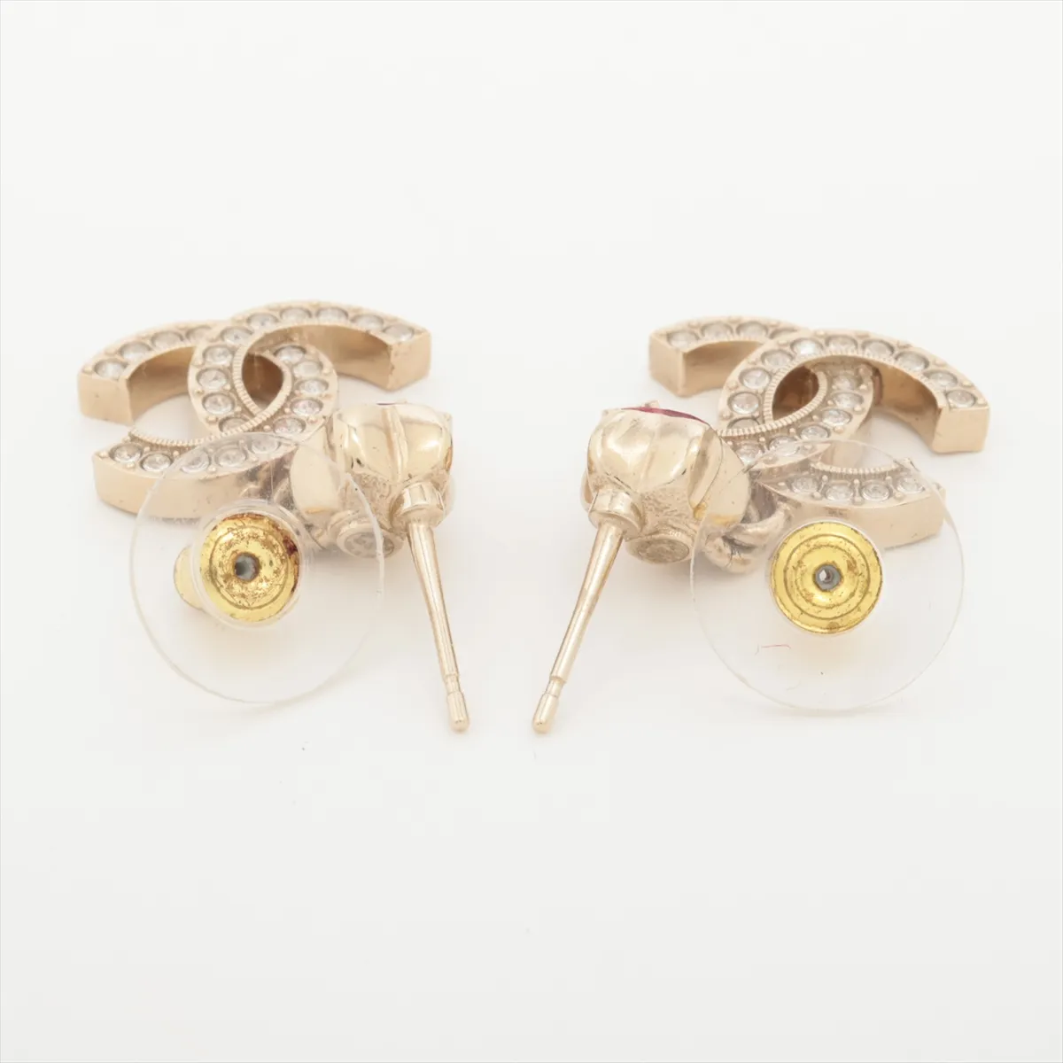 Cocomark B25P Earrings (for both ears) GP x Rhinestone Gold — view 4